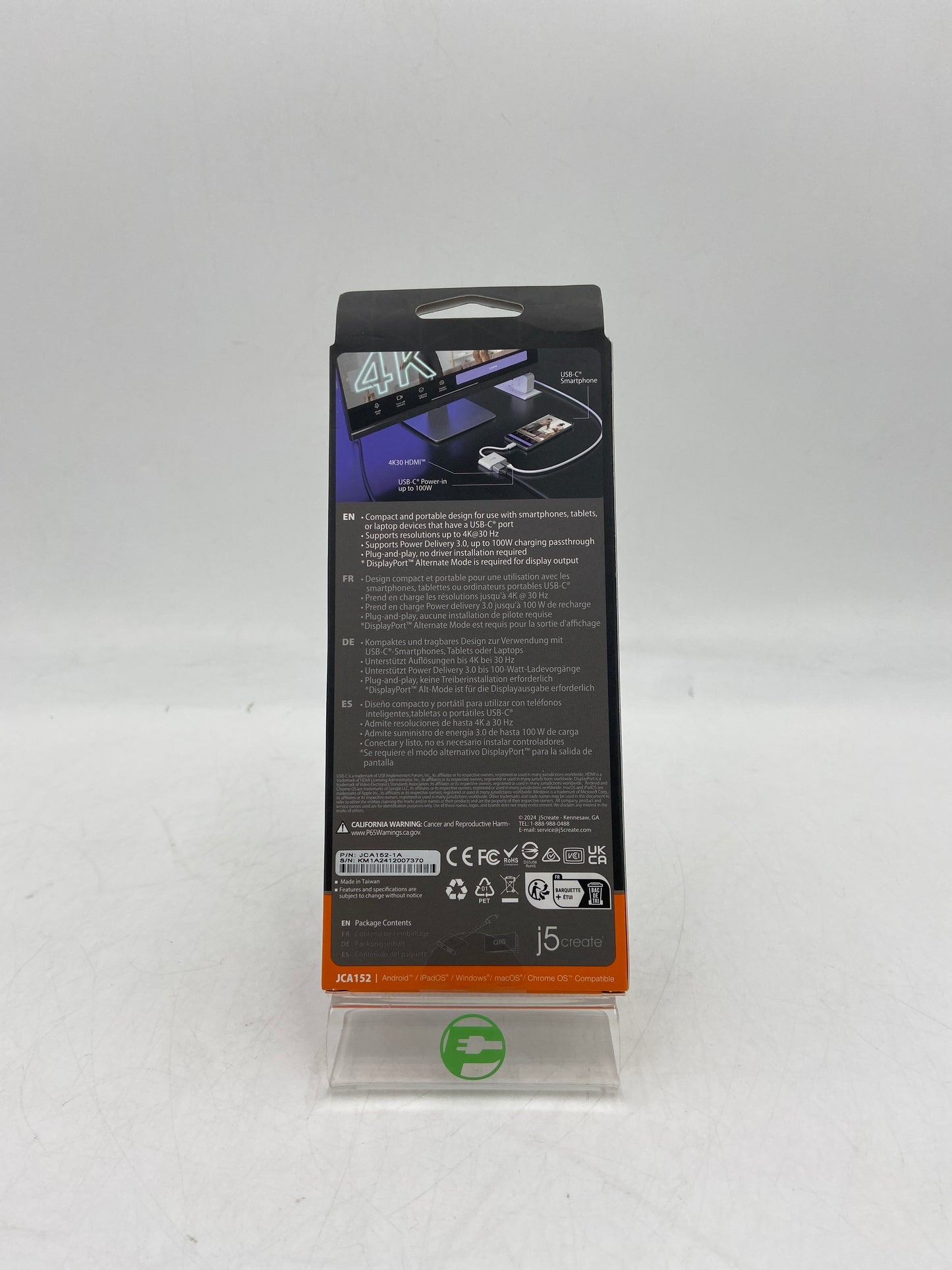 New j5 Create USB-C to 4k HDMI Adapter