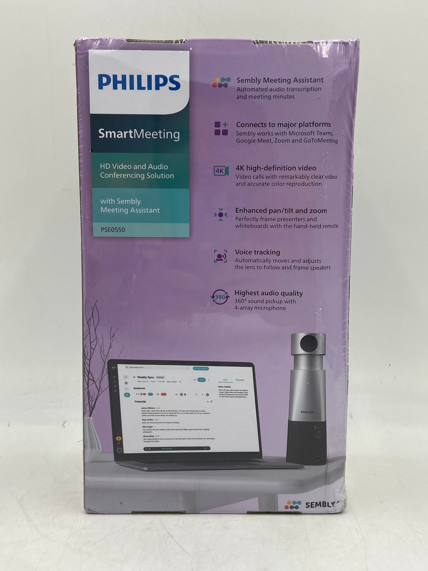 New Philips Smart Meeting HD Video & Audio Conferencing Solution PS5E0550