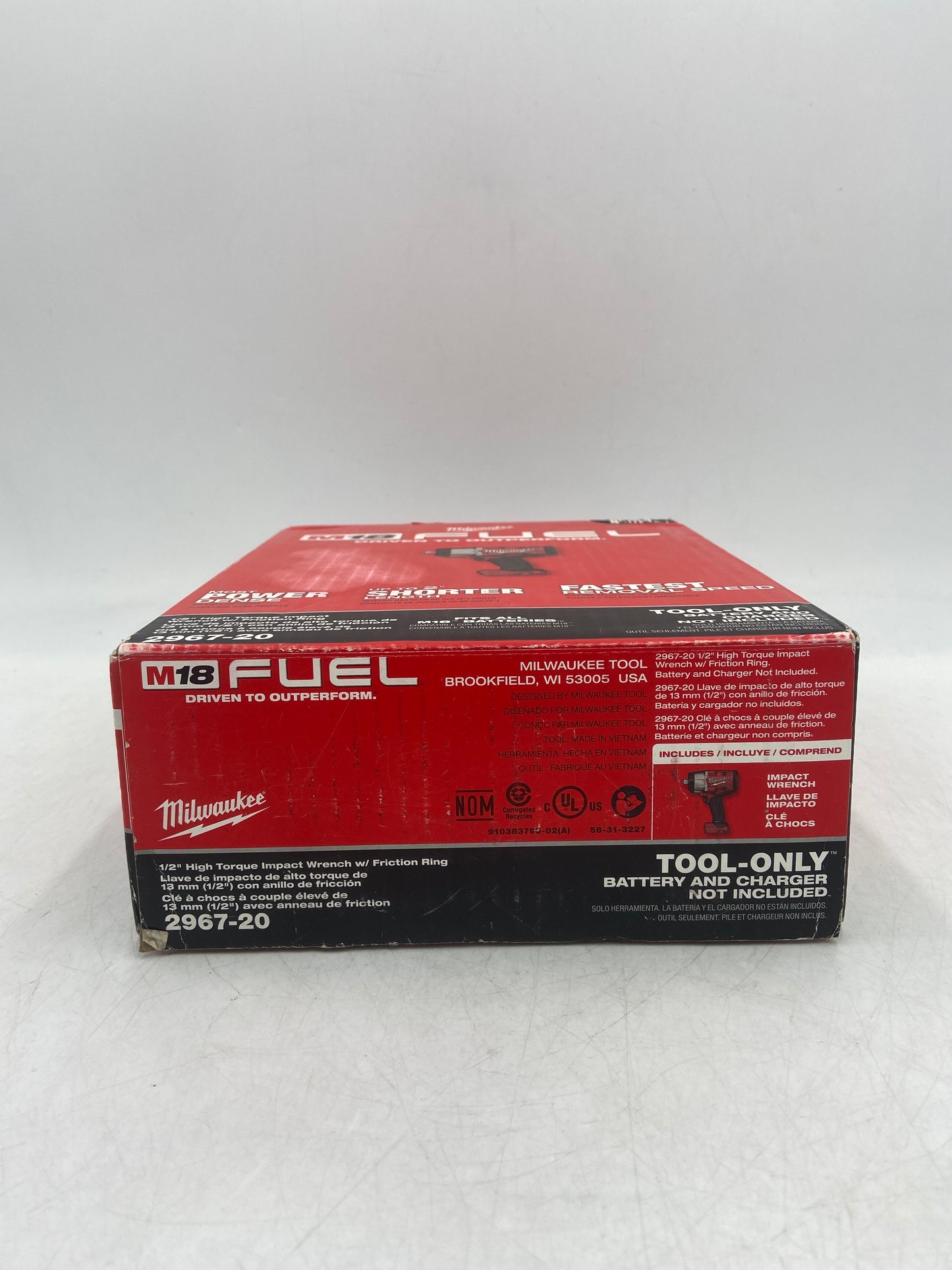 New Milwaukee 2967-20 M18 18V 1/2" High Torque Impact Wrench w/ Friction Ring
