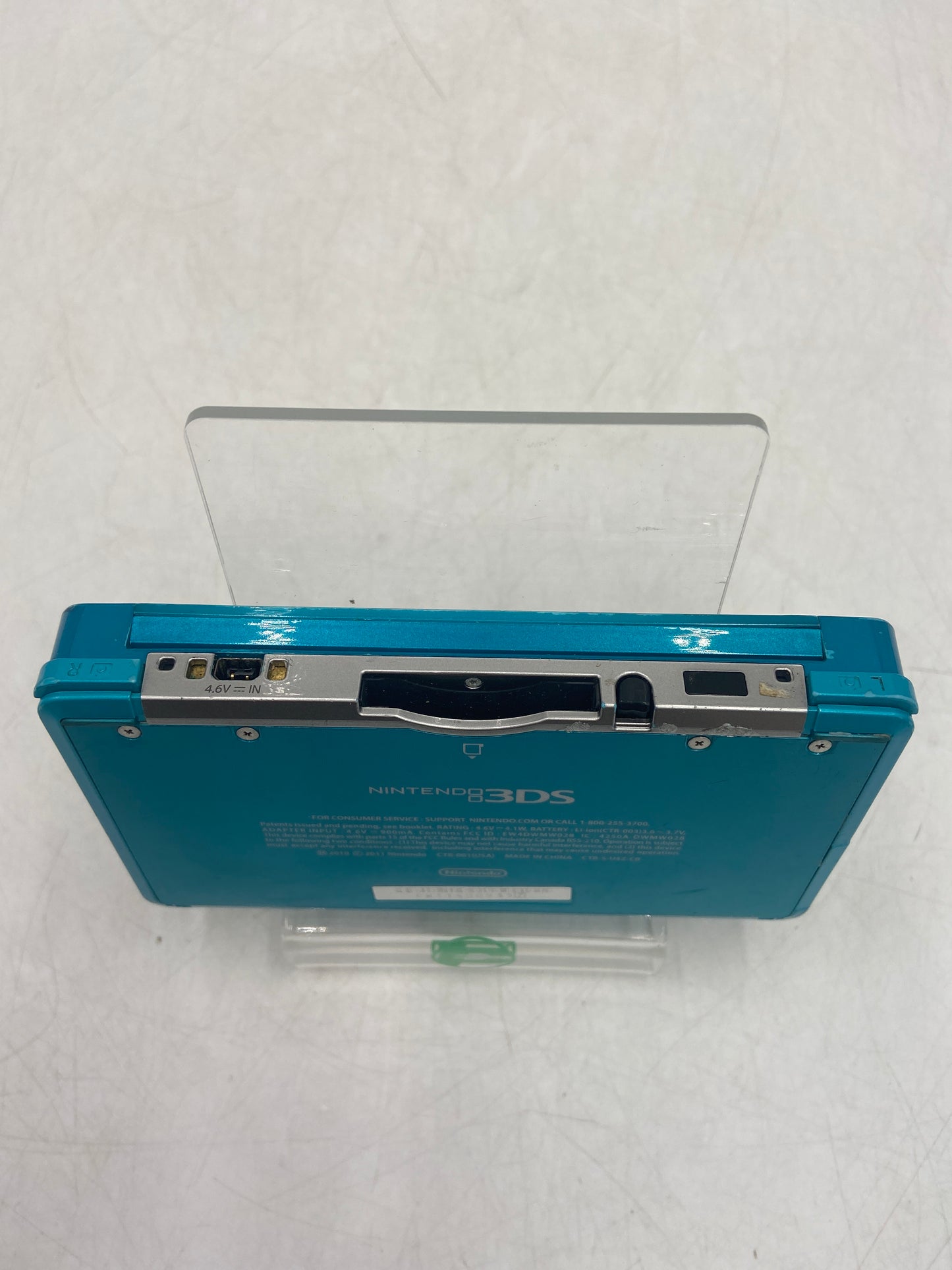Nintendo 3DS Handheld Game Console Only CTR-001 Aqua Blue