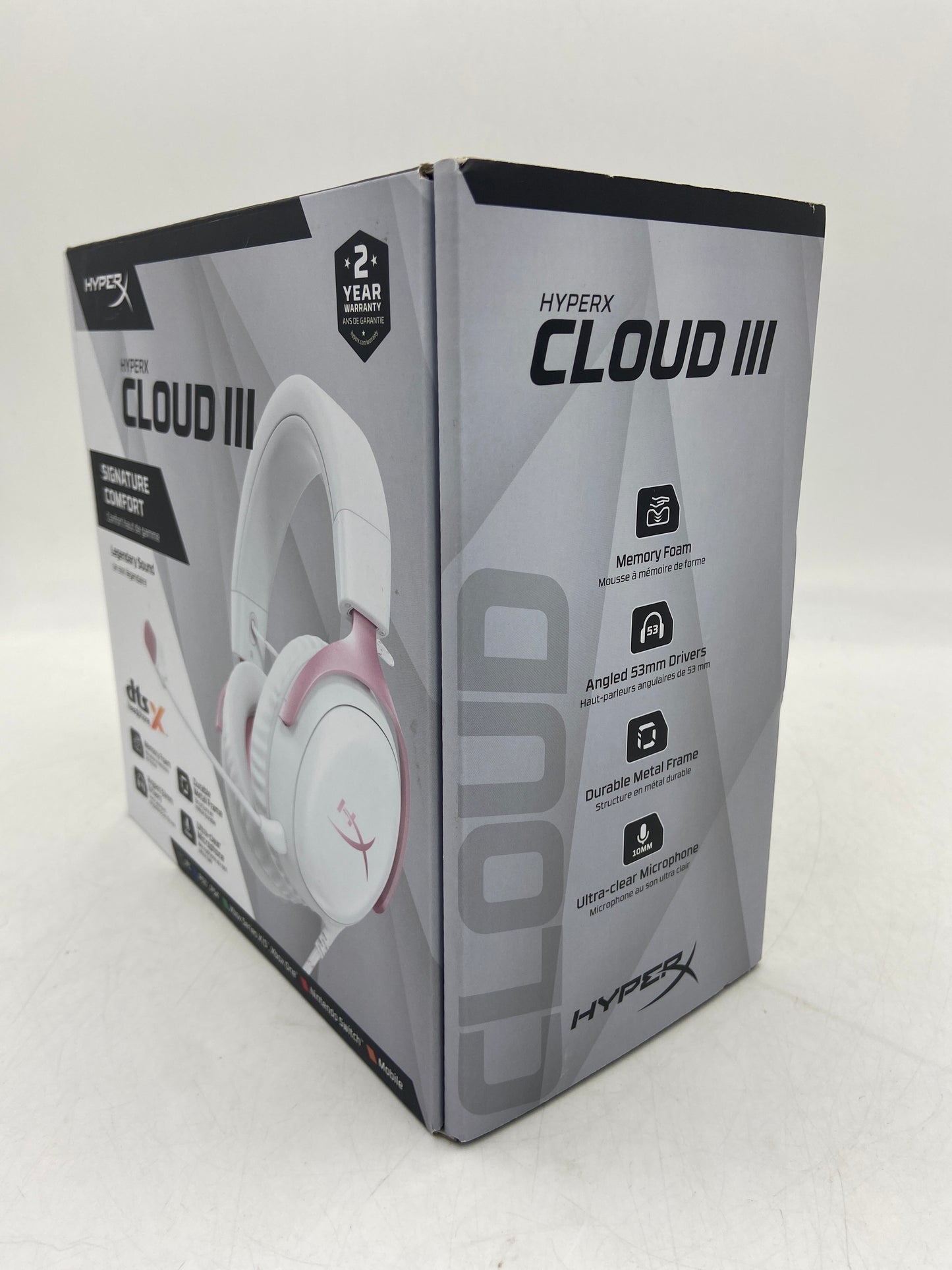 HyperX CLOUD 3 Gaming Headset Pink CL006