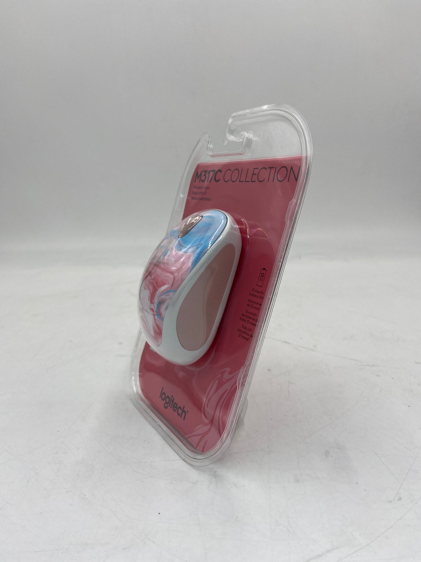 New Logitech M317CC Pink Paint Wireless Mouse