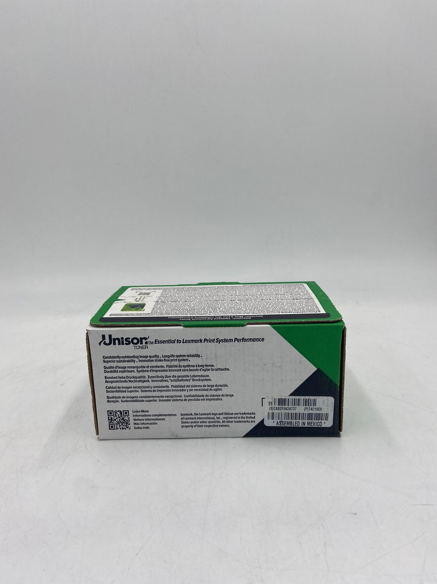 New Lexmark 74C10C0 Cyan Toner Cartridge