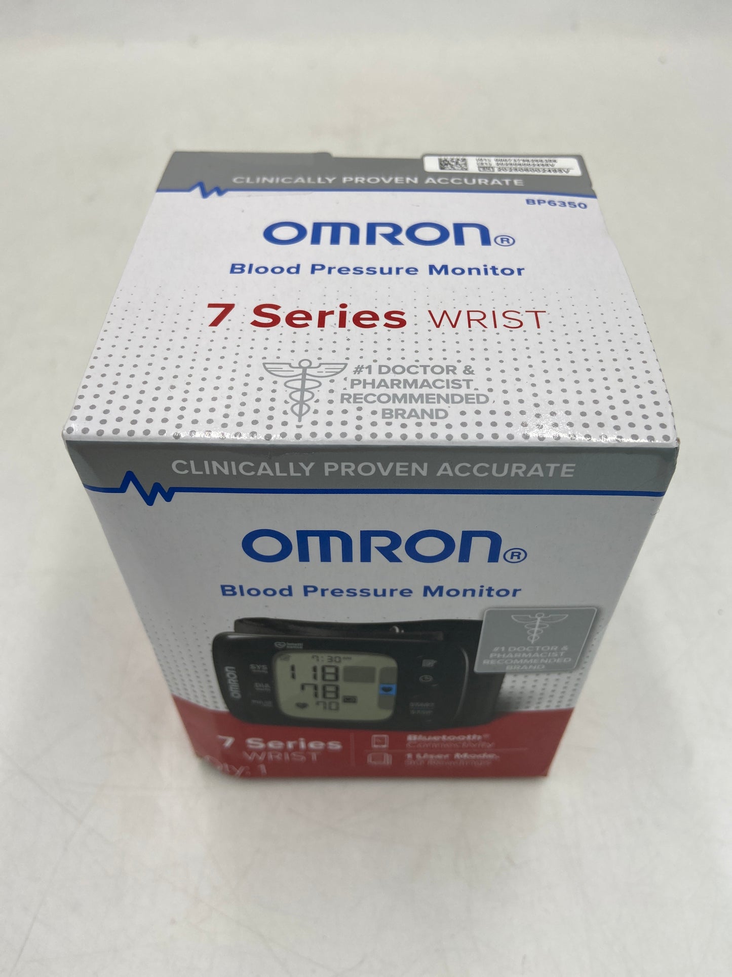 New OMRON 7 Series Wrist Blood Pressure Monitor BP6350