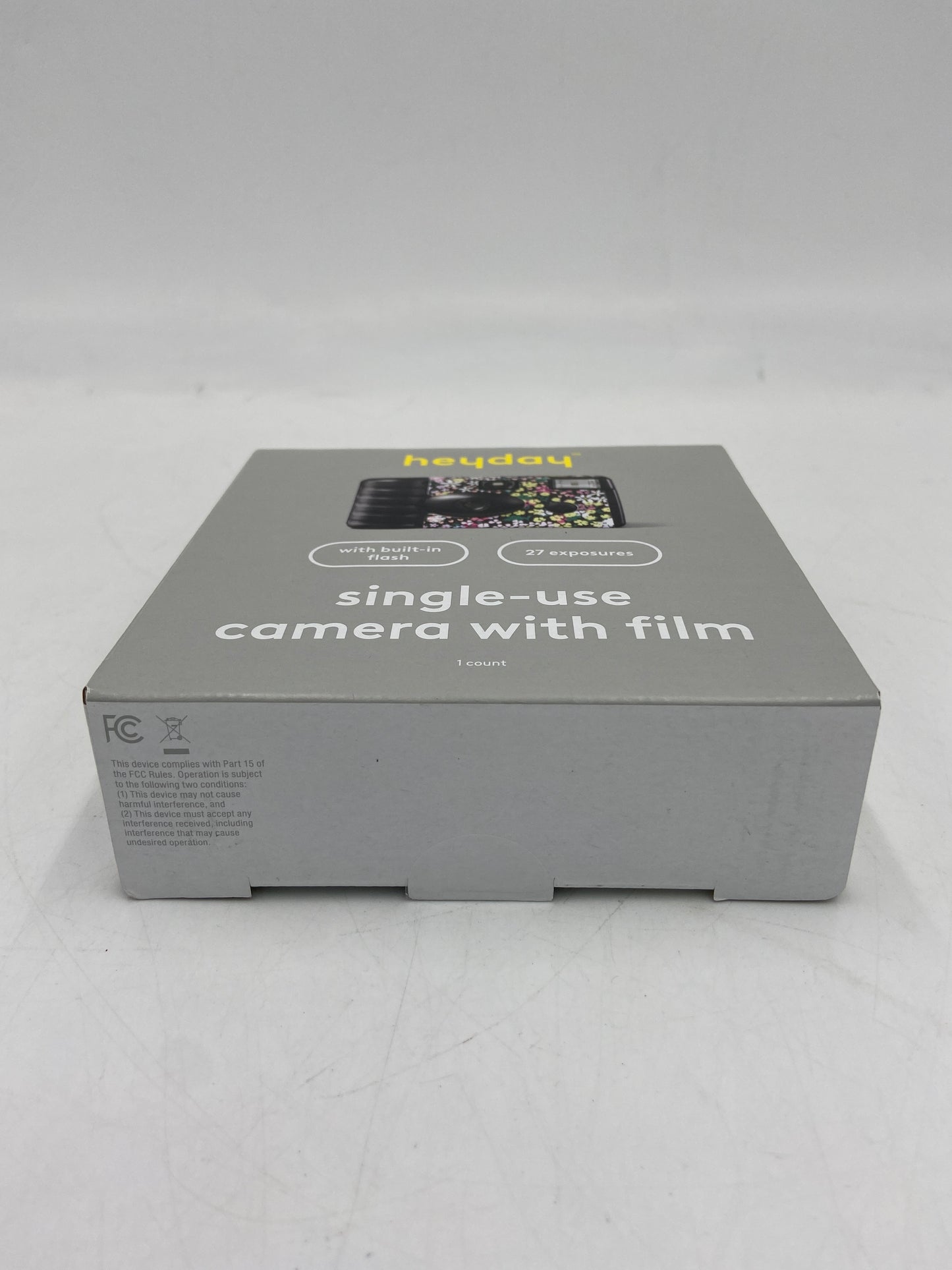 New HEYDAY SINGLE USE CAMERA Camera Black Flower