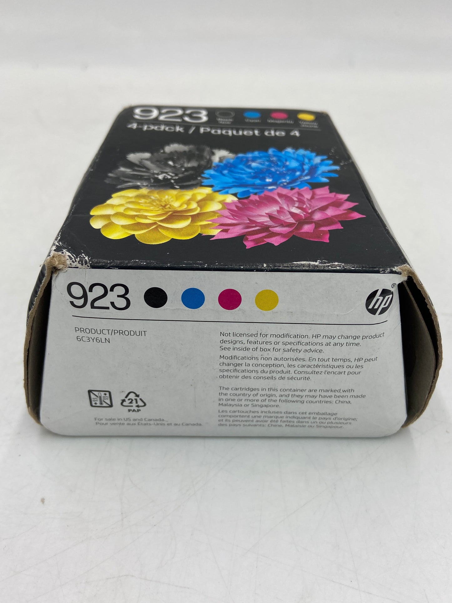New HP 923 6C3Y6LN Black, Yellow, Cyan and Magenta Ink Cartridge