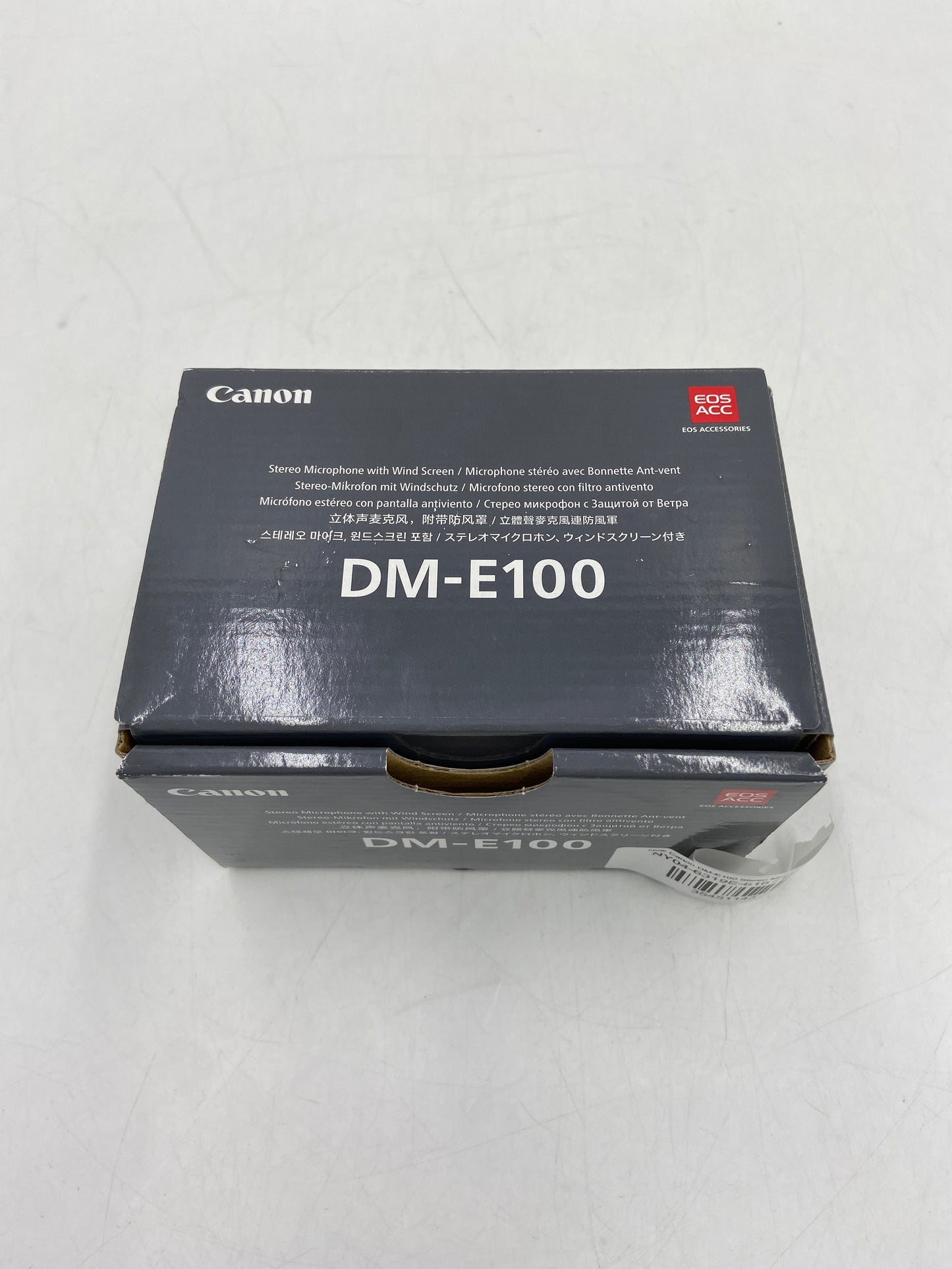 New Canon DM-E100 Stereo Microphone with Wind Screen 4474C001