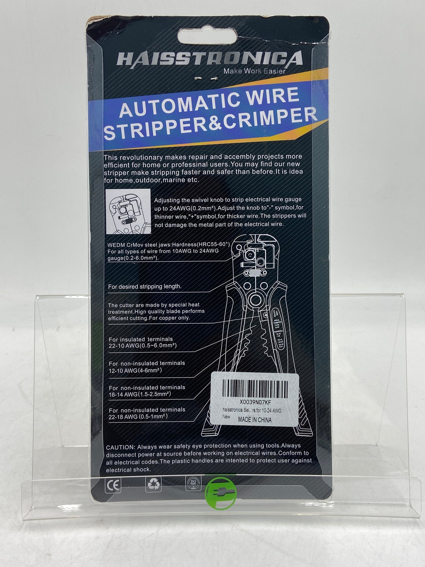 New Haisstronica Automatic Wire Stripper & Crimper Hand Tool