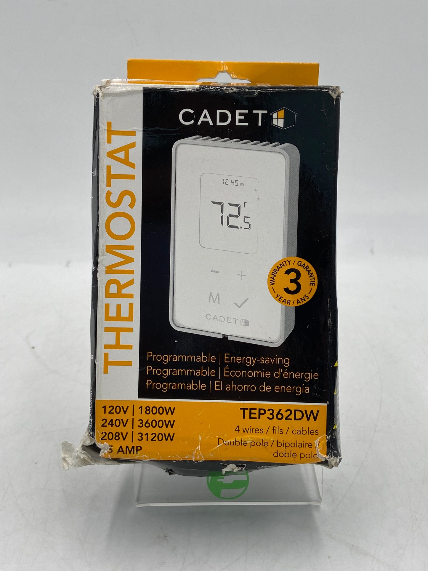 New CADET Thermostat Programmable Thermostat TEP352DW