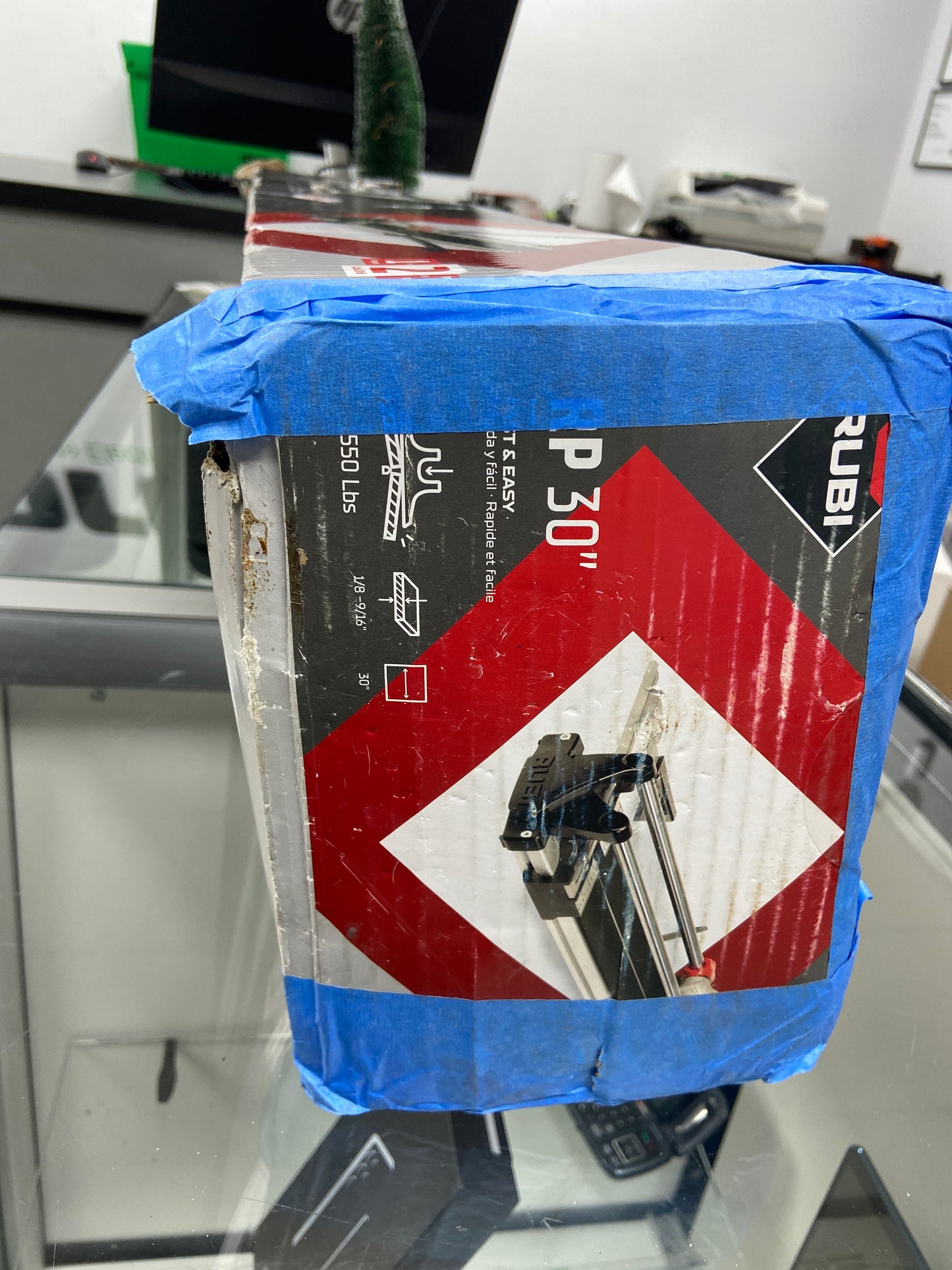 New Open Box Rubi Tile Cutter Fast & Easy Speed Plus Aluminum Steel Tile Cutter RP 30"