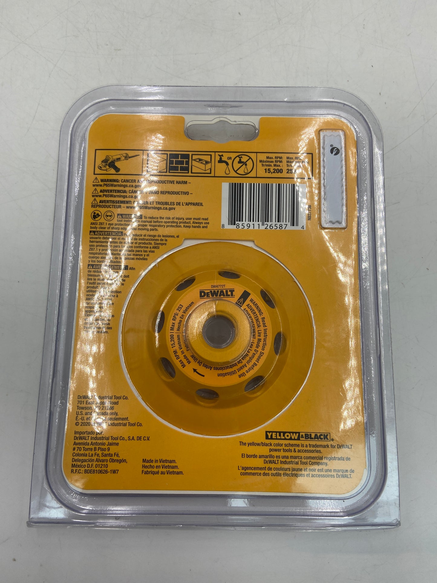 New DeWalt 5/8" -11 Turbo Diamond Cup Wheel