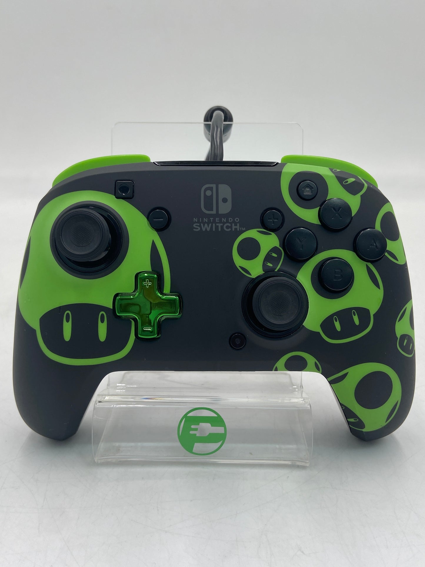 Nintendo Switch Rematch Controller Wired Deluxe Controller Super Mario Green Mushroom