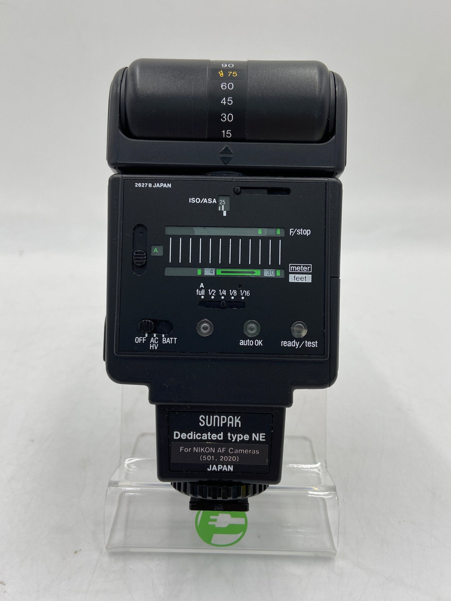 Sunpak Auto 433 AF (For Nikon AF Cameras) -Not Tested- Camera Flash THYRISTOR