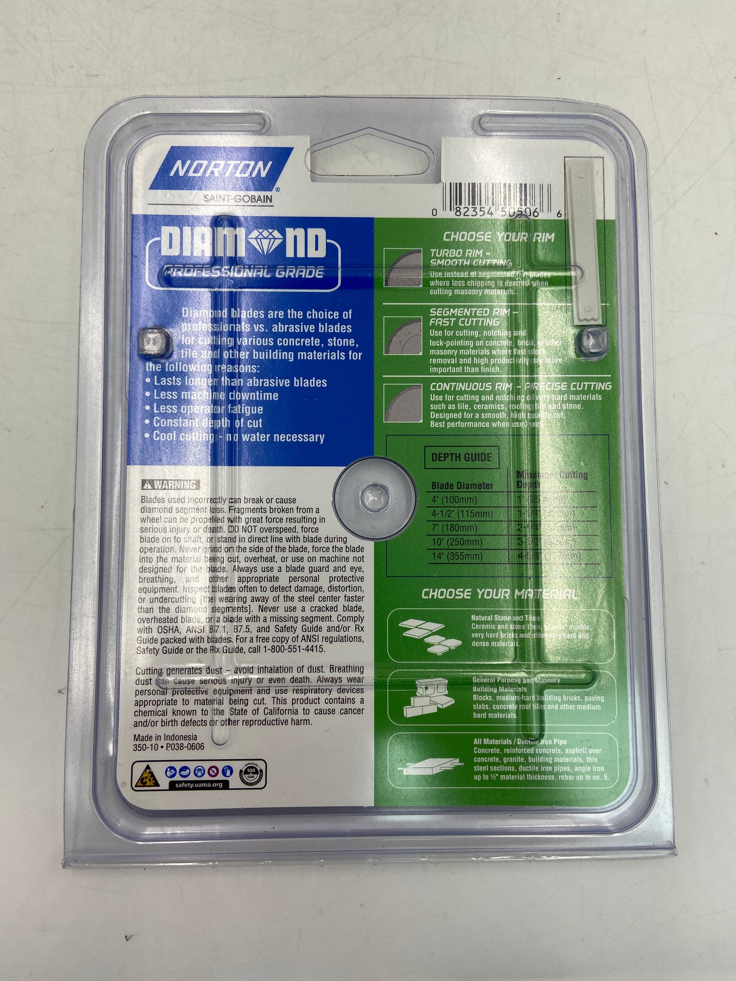 New Norton 4 1/2" Turbo Rim Smooth Cutting Blade