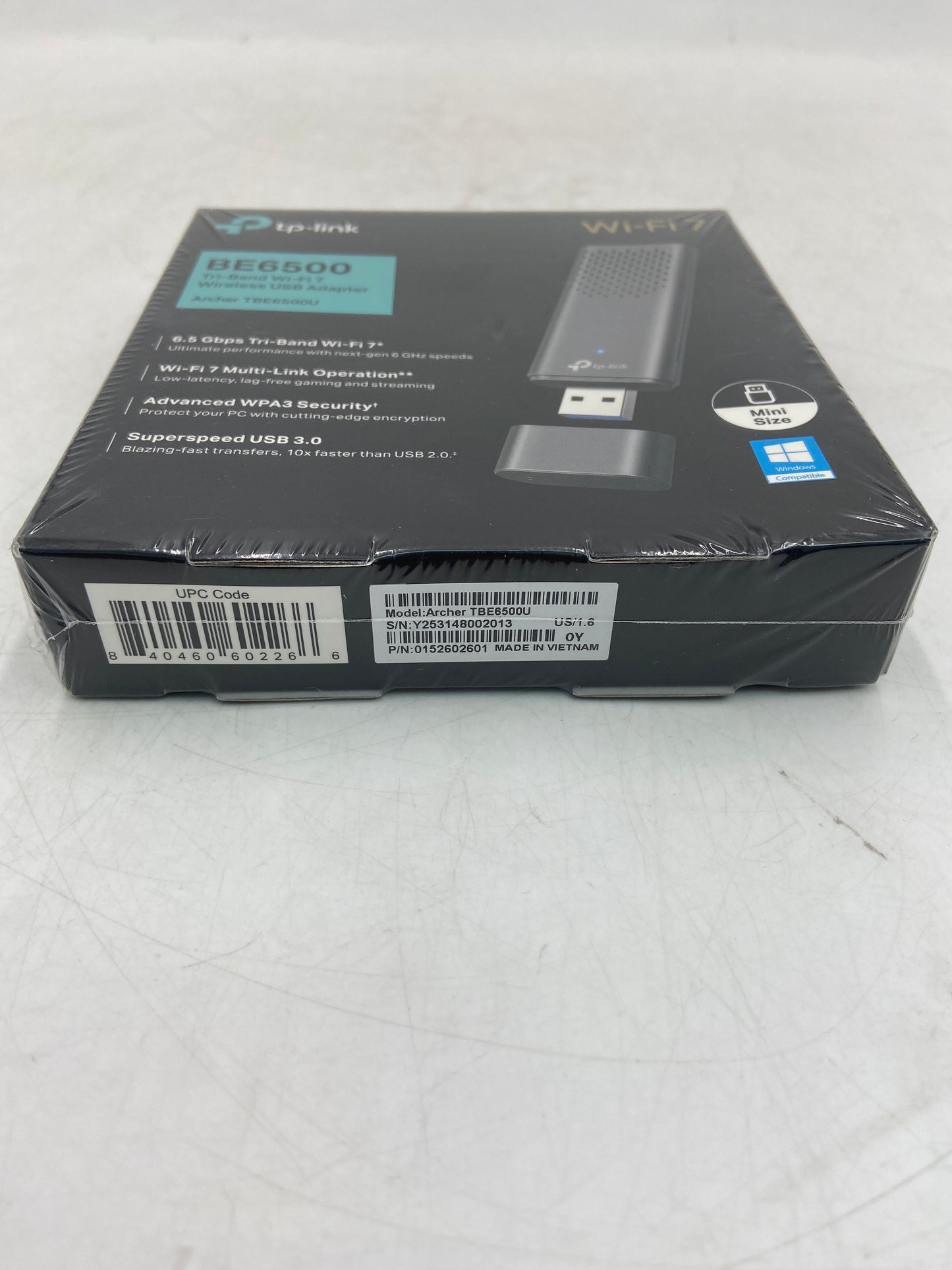 New TP-Link Archer TBE3600U Dual-Band Wi-Fi 7 Wireless USB Adapter BE3600