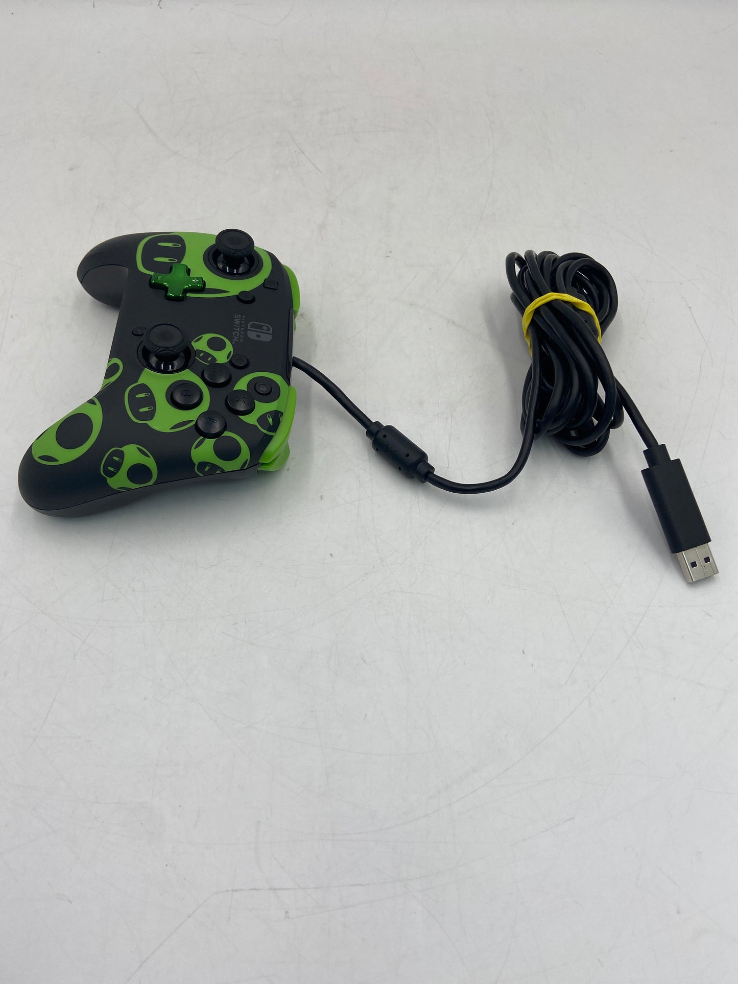 Nintendo Switch Rematch Controller Wired Deluxe Controller Super Mario Green Mushroom