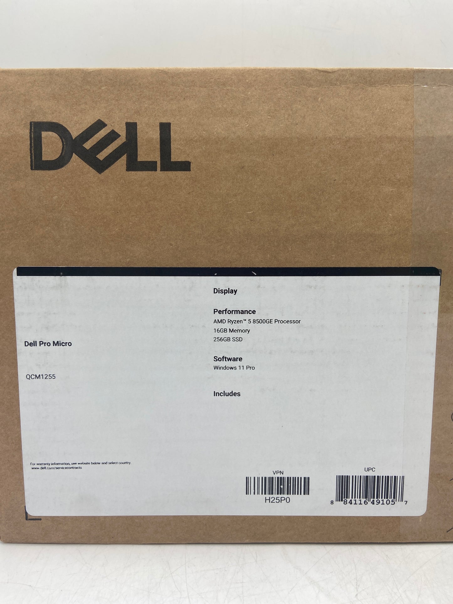 New Dell PRO MICRO D19U Ryzen 5 8500GE 3.40GHz 16GB RAM 256GB SSD Desktop PC