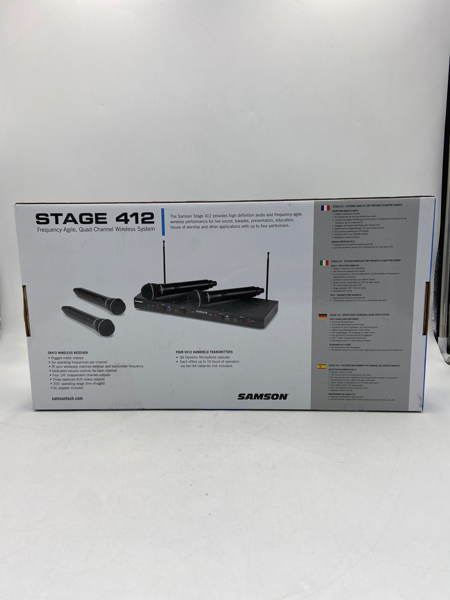 New samson stage 412 Quad Channel Wireless Mic System