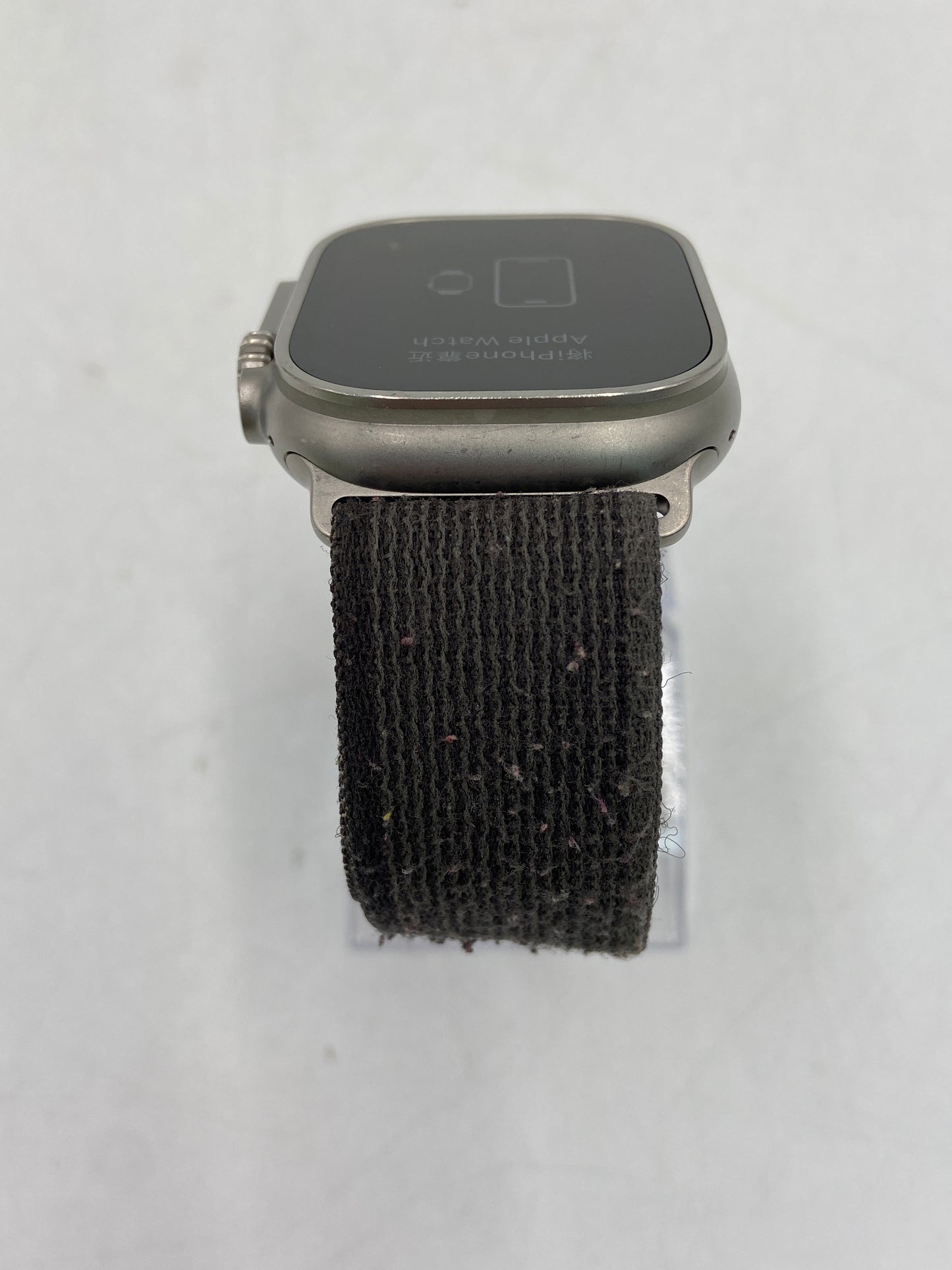Unlocked Apple Watch Ultra 49MM Natural Titanium Gray Nylon Band