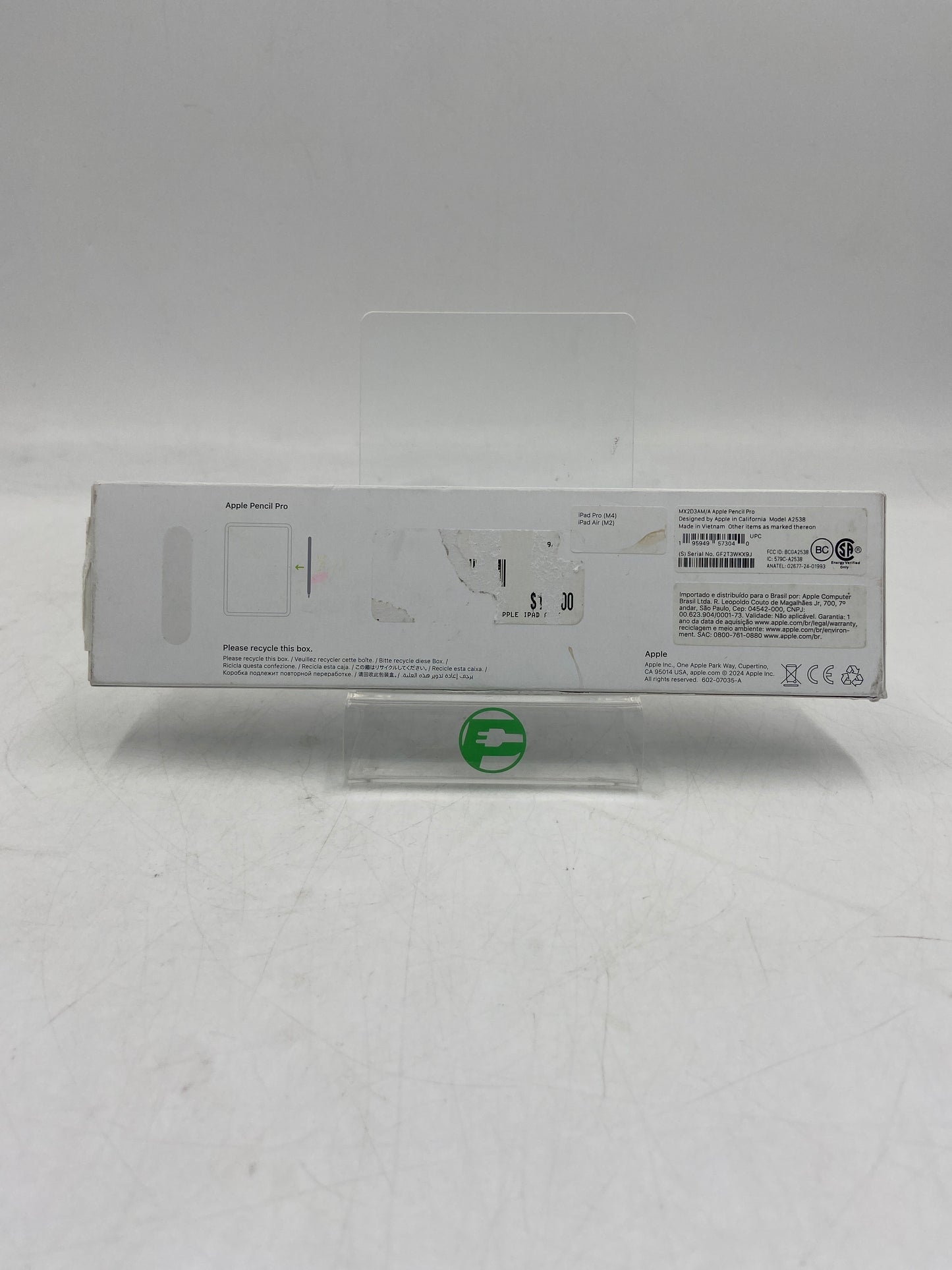 New Open Box Apple Pencil Pro Smart Pencil Stylus White MX2D3AM/A