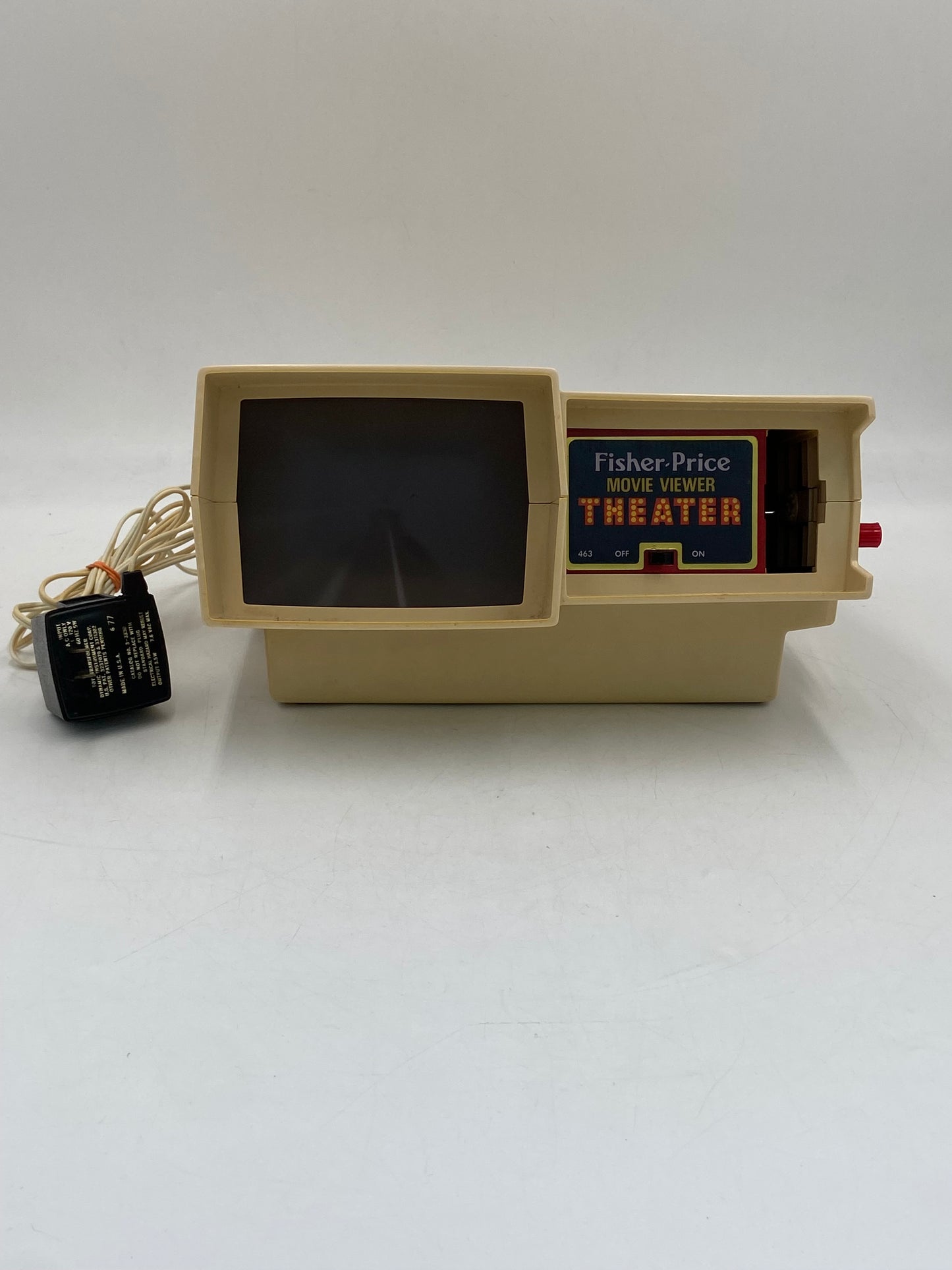 Vintage Fisher Price Movie Viewer Theater Toy 1977 with 7 Cartridges (NOT TESTED)