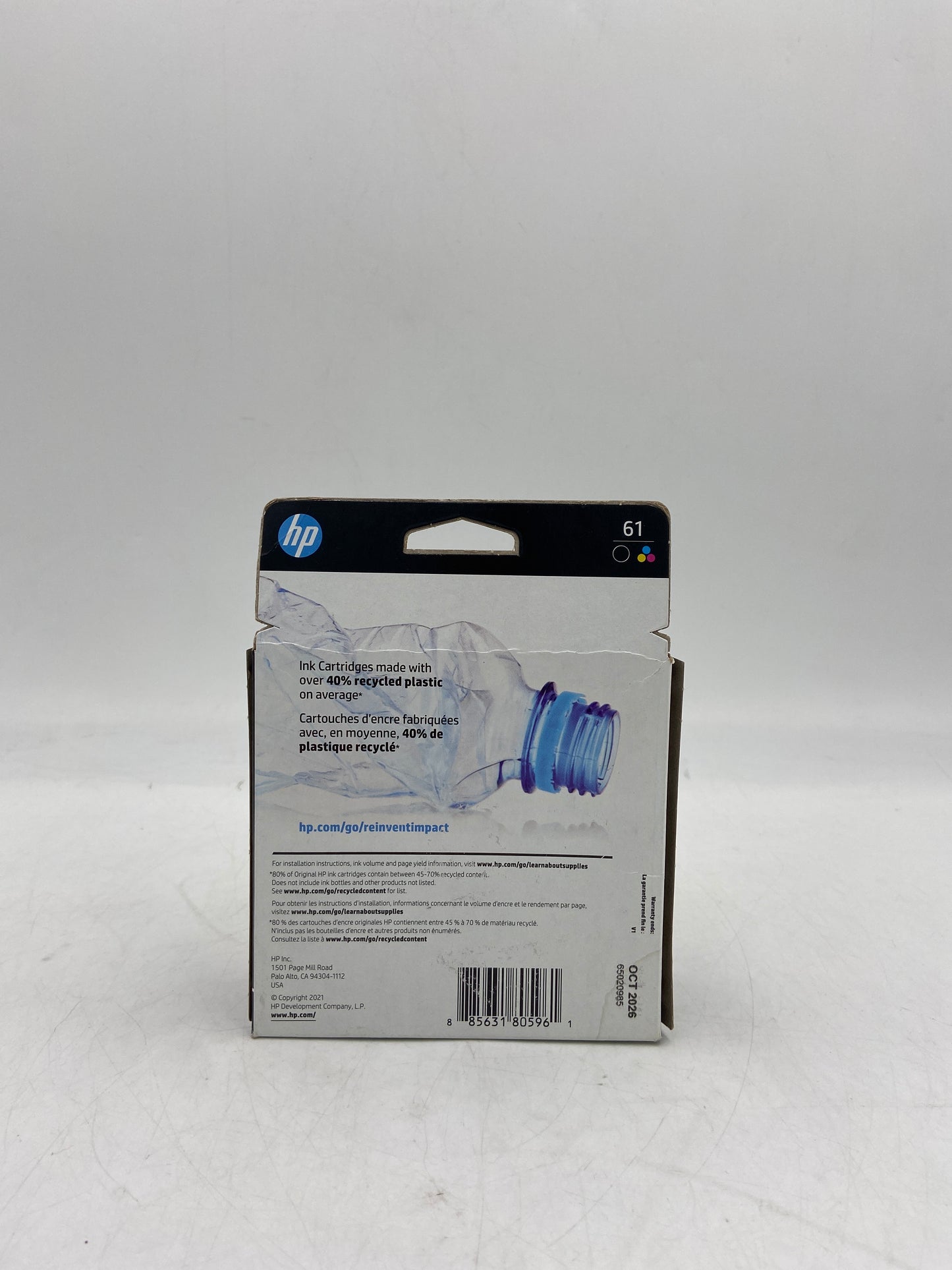 New HP 61 Black/Tri-color Ink Cartridge