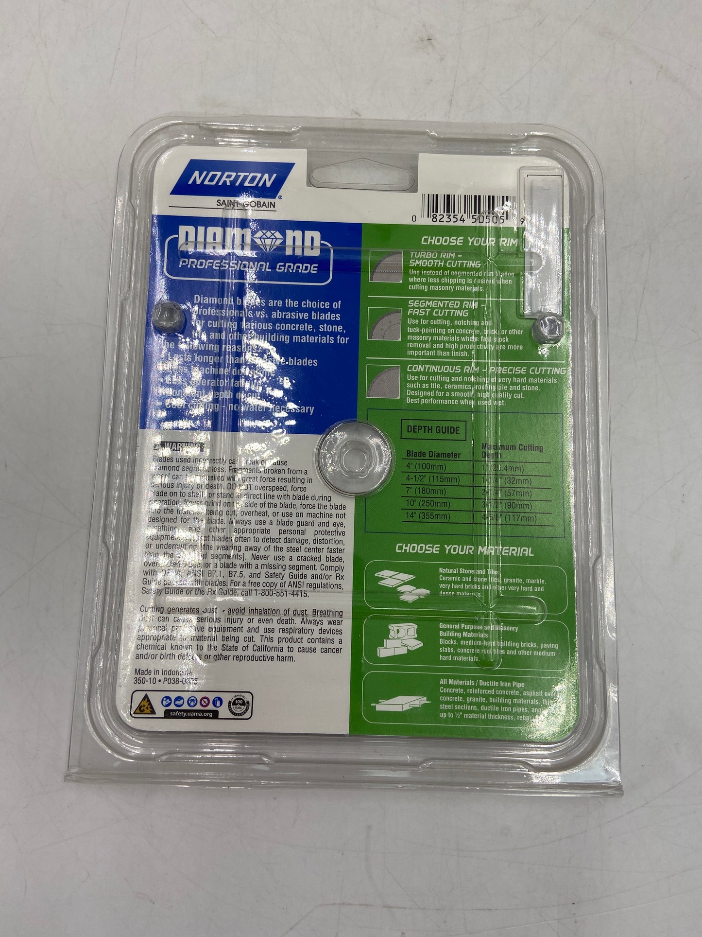 New Norton 4 1/2" Continuous Rim Precise Cutting