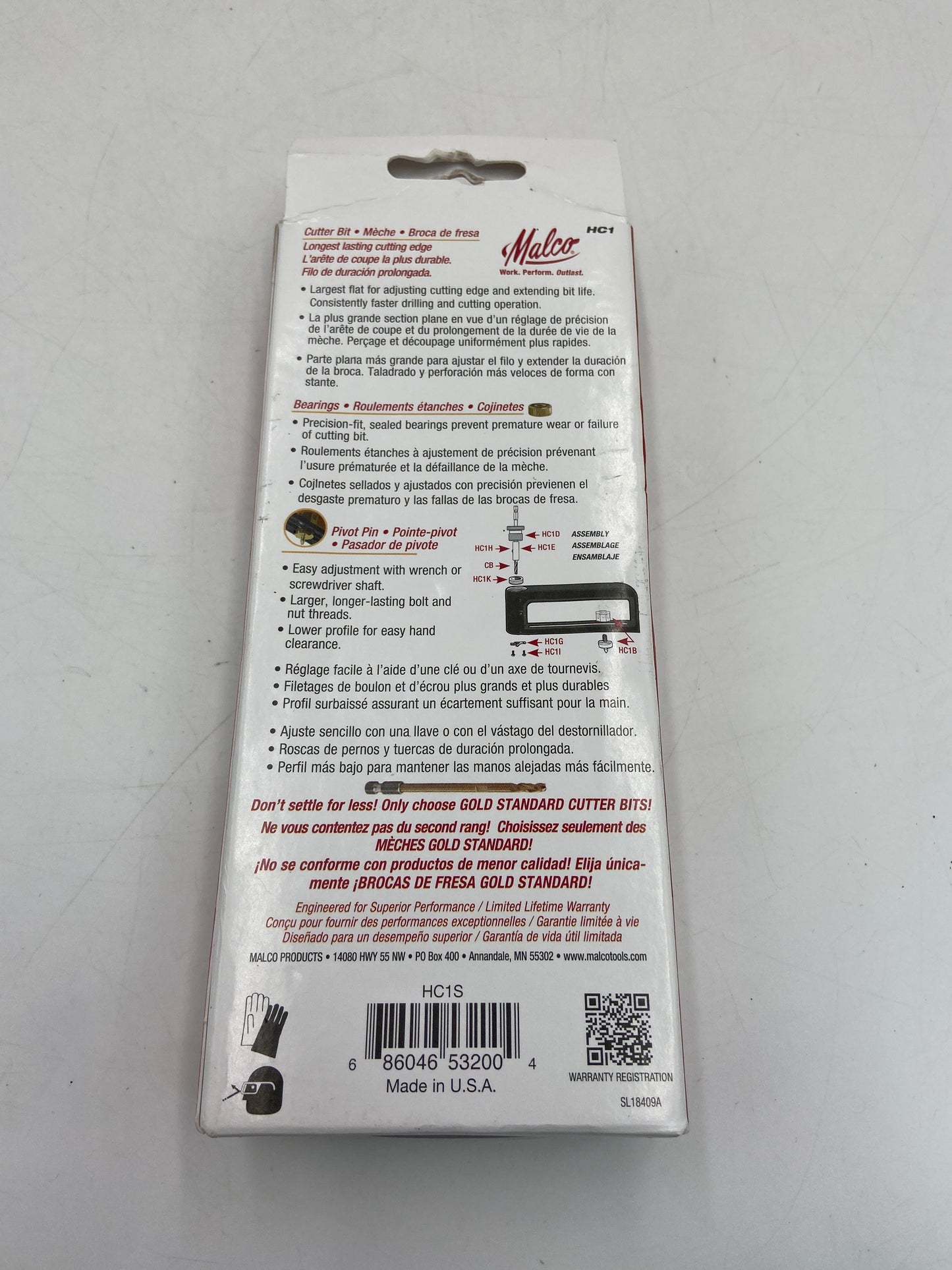New Malco HC1 Hole Cutter