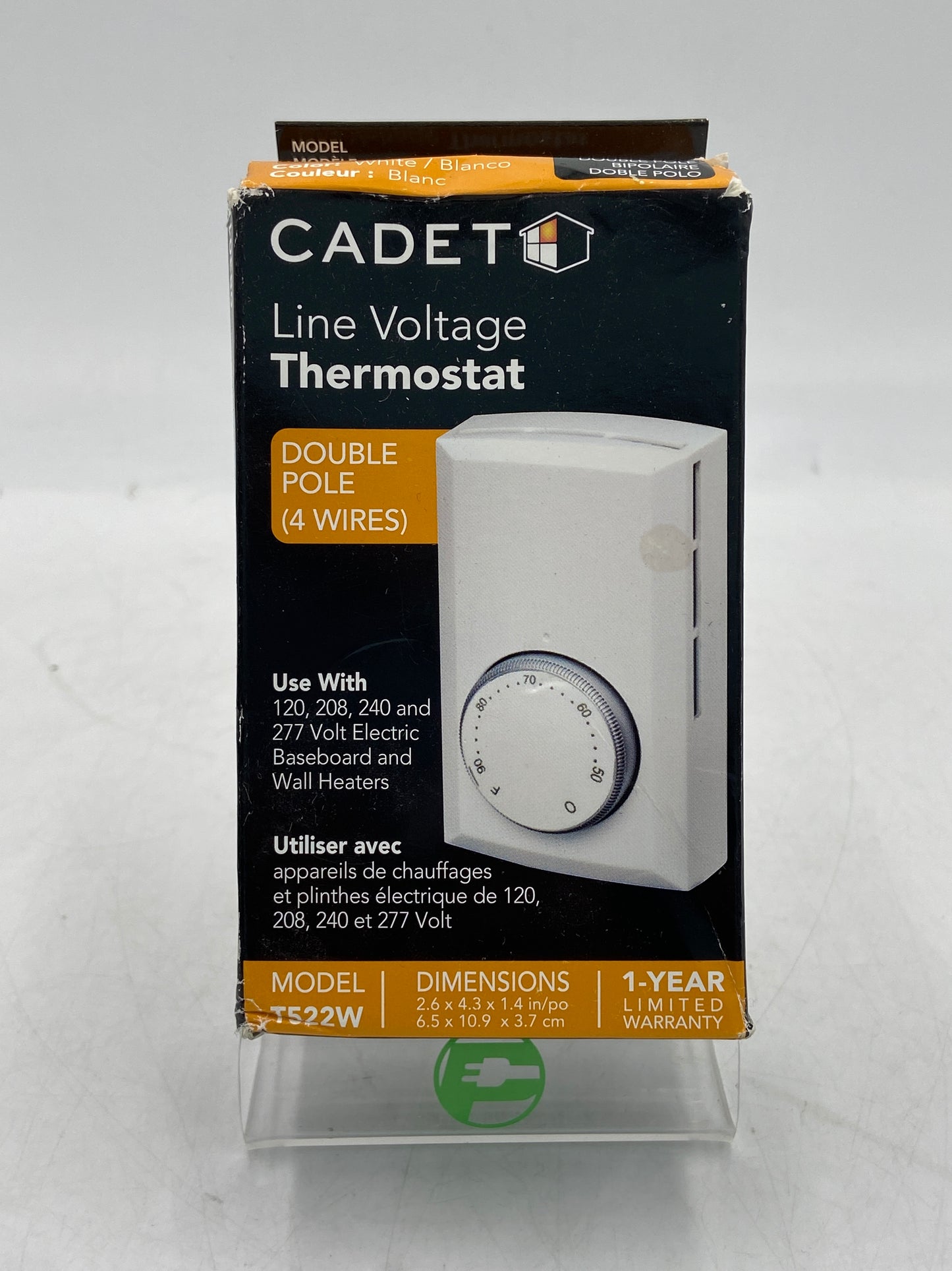 New CADET Line Voltage Thermostat T522W