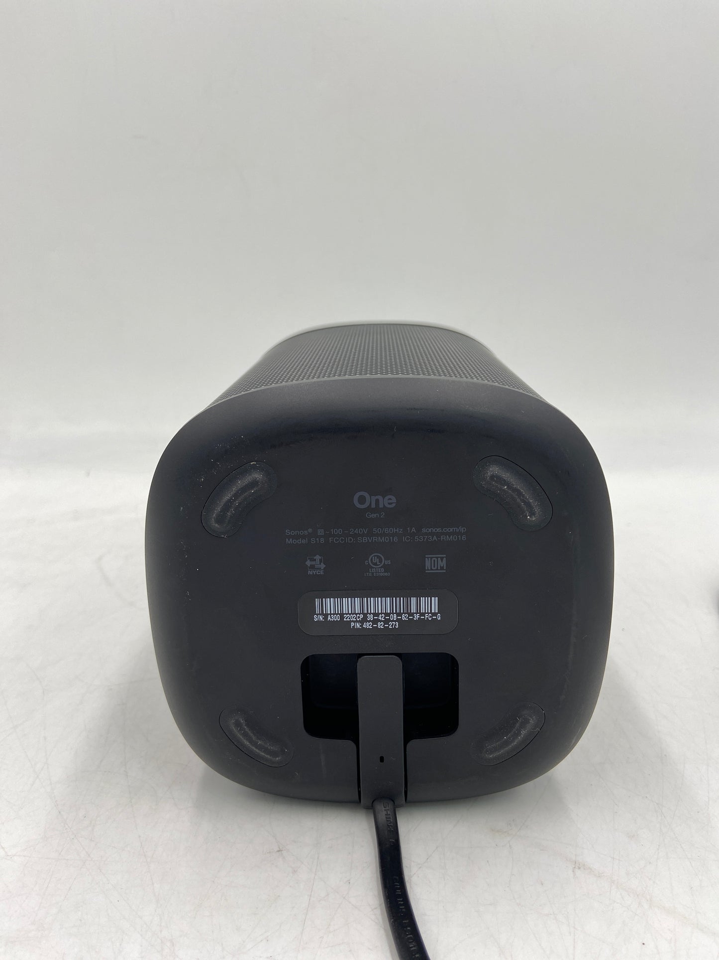 Sonos One (Gen 2) Smart Speaker Black S18