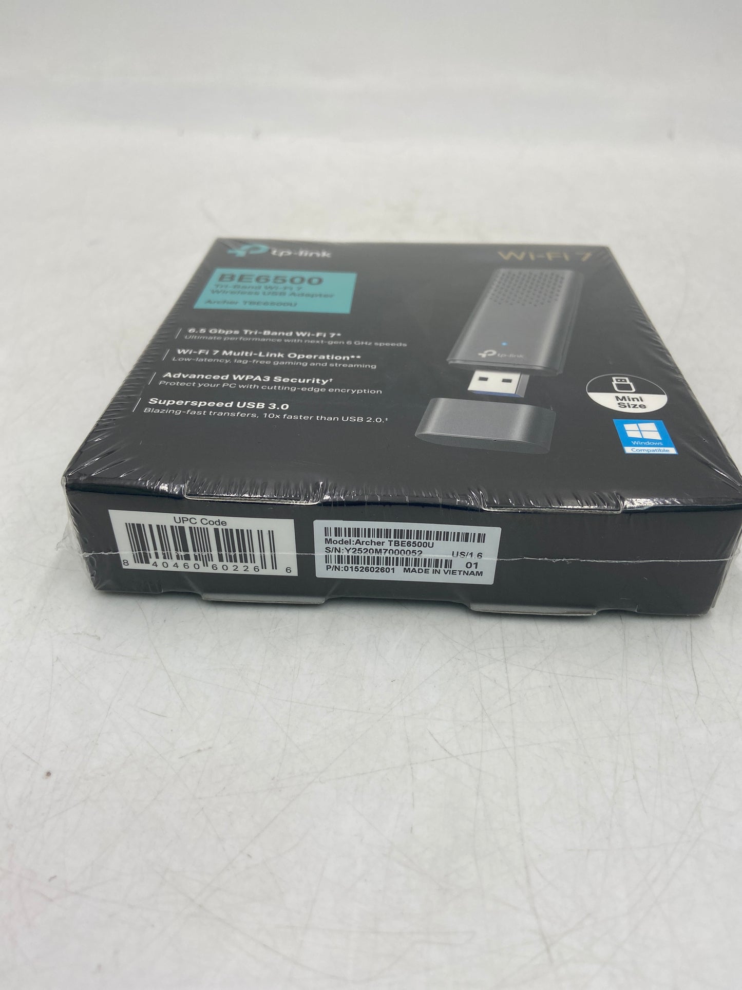 New TP-Link BE6500 Archer TBE6500U Tri-Band W-Fi 7 Wirless USB Adaptor 0152602601