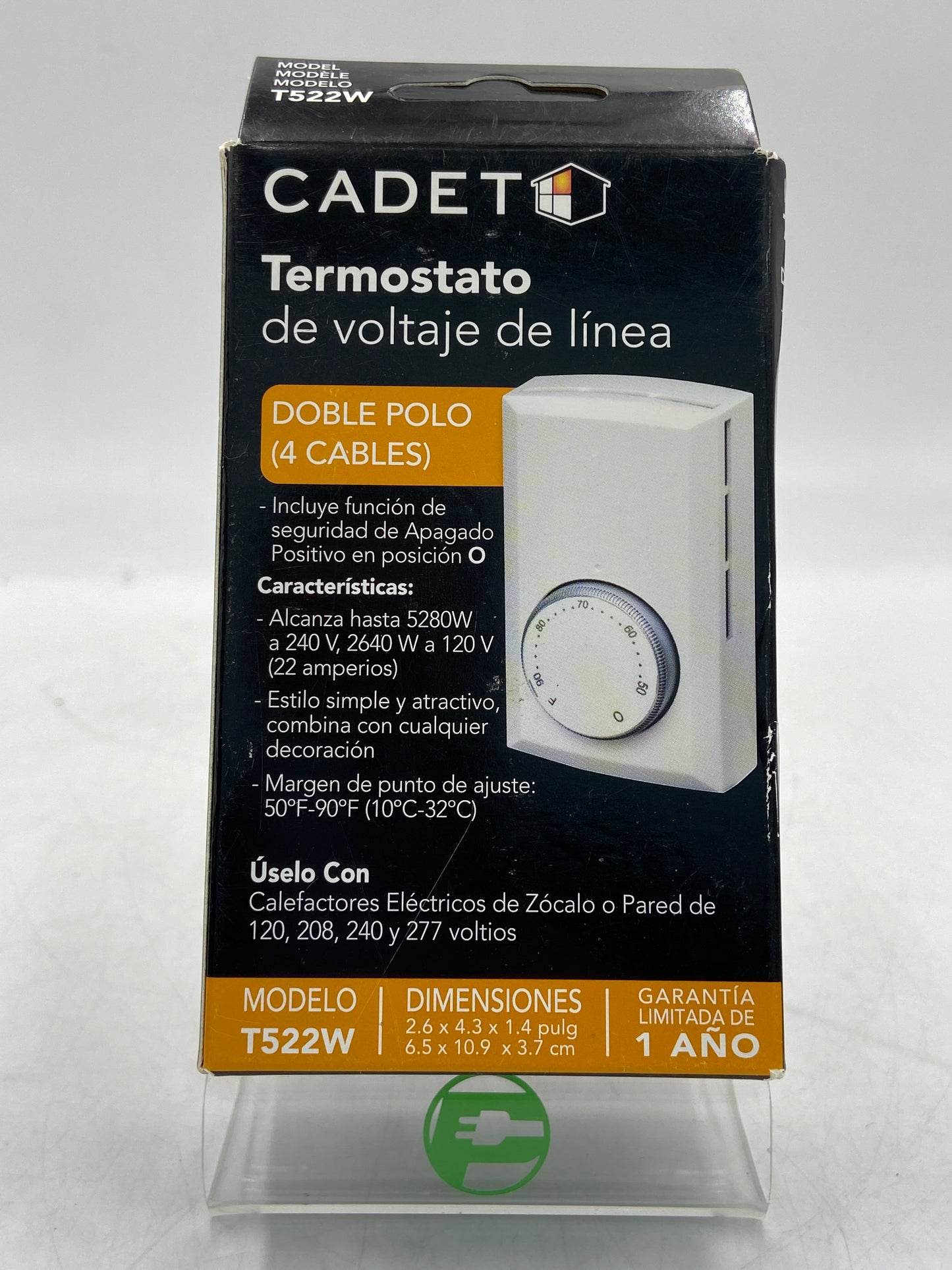 New CADET Line Voltage Thermostat T522W