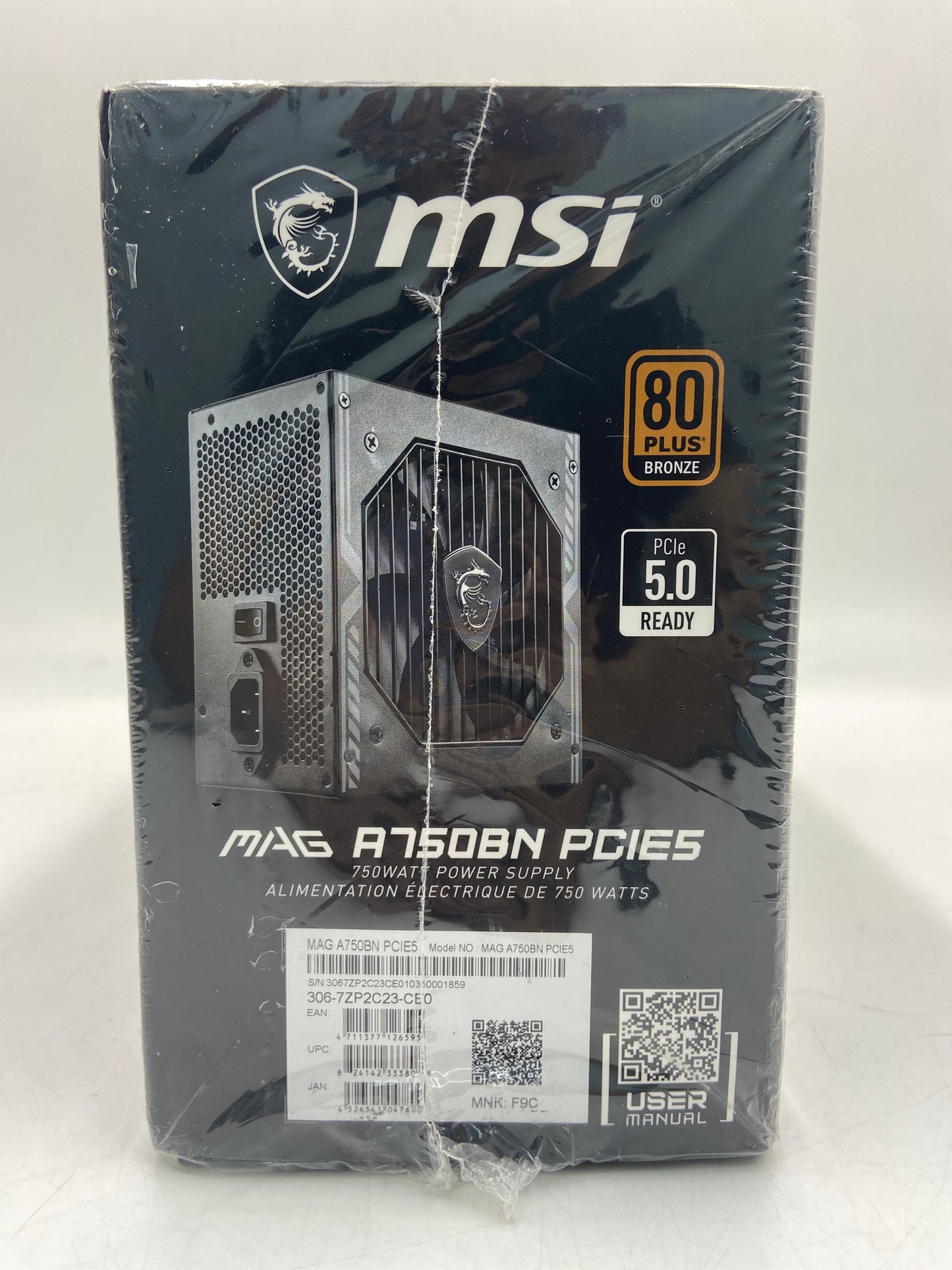 New MSI MAG A750BN Power Supply