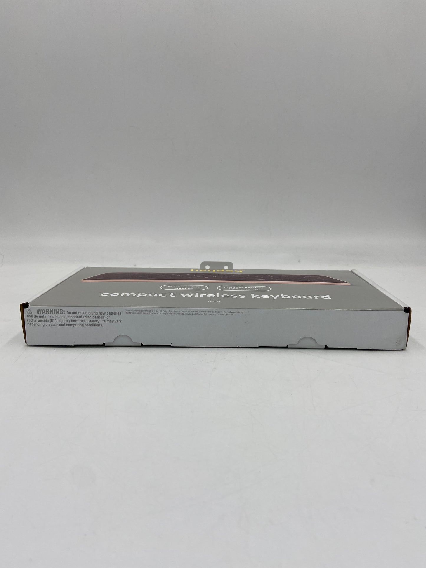 New HEYDAY KEYBOARD Compact Wireless Keyboard Dark Cherry