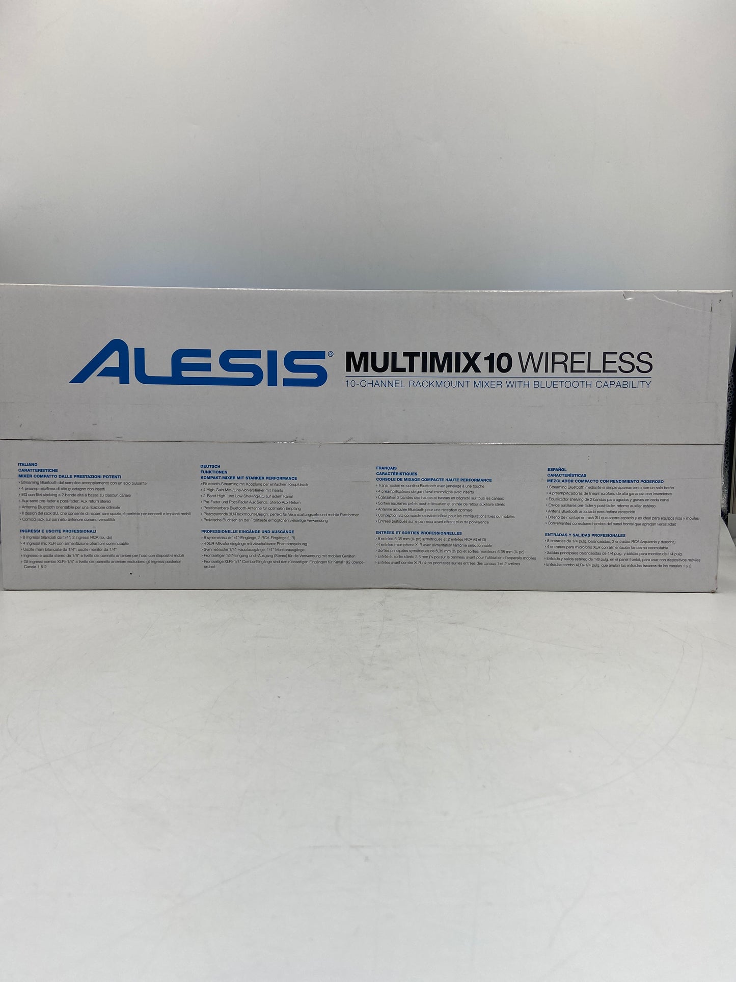 New Alesis Multimix10 Wireless 10-Channel Rackmount Mixer with Bluetooth