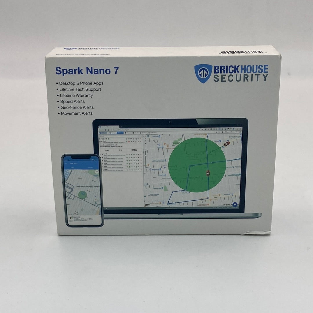 New Open Box Brick House Security Spark Nano 7 Micro GPS Tracker M-SN
