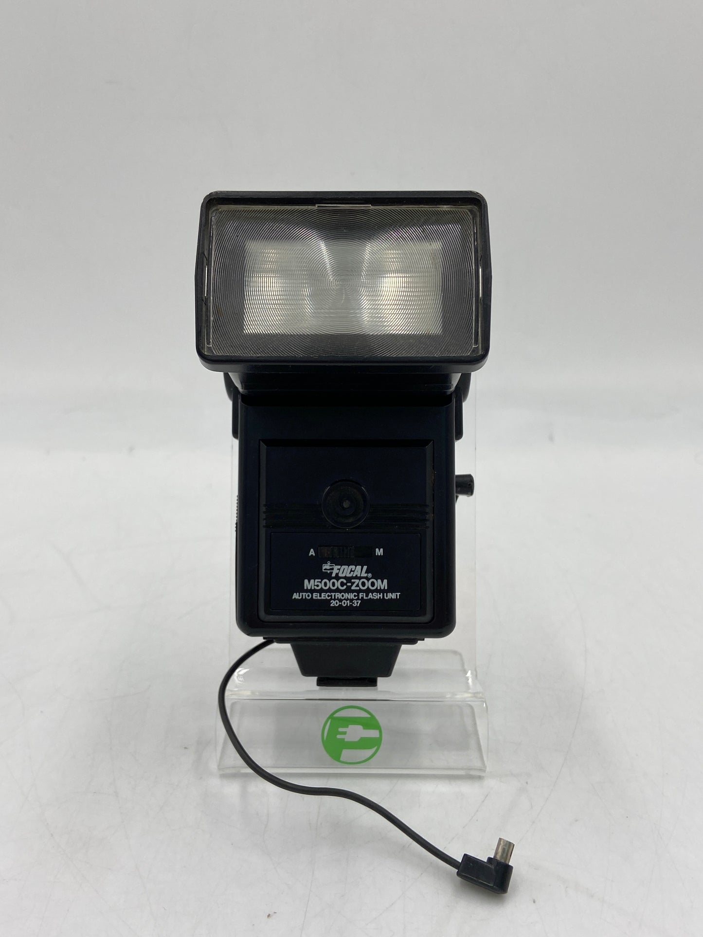 FOCAL M500C-ZOOM -Not Tested- Auto Electronic Camera Flash Unit 20-01-37