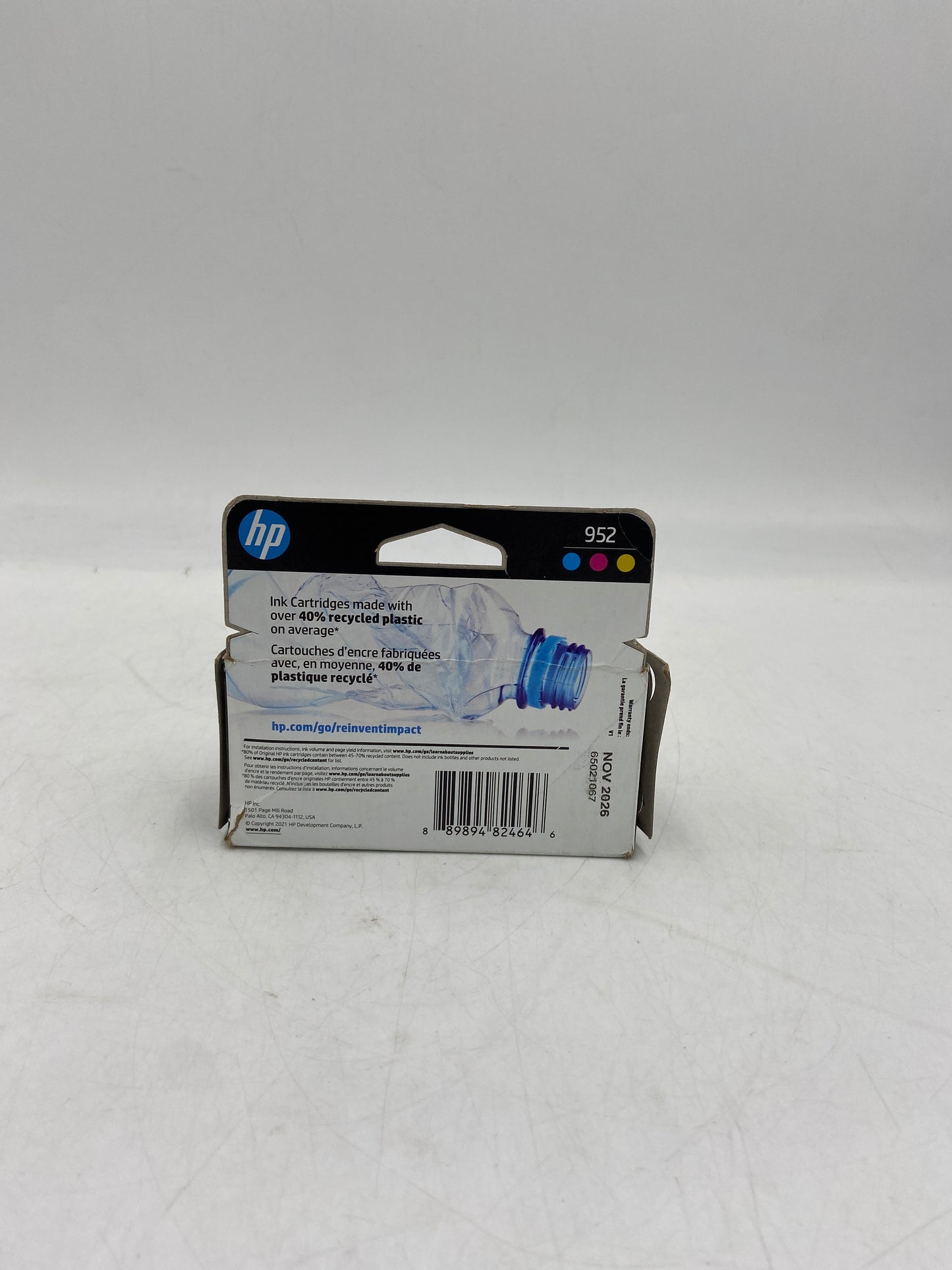 New HP 952 N9K27AN Yellow, Cyan and Magenta Ink Cartridge