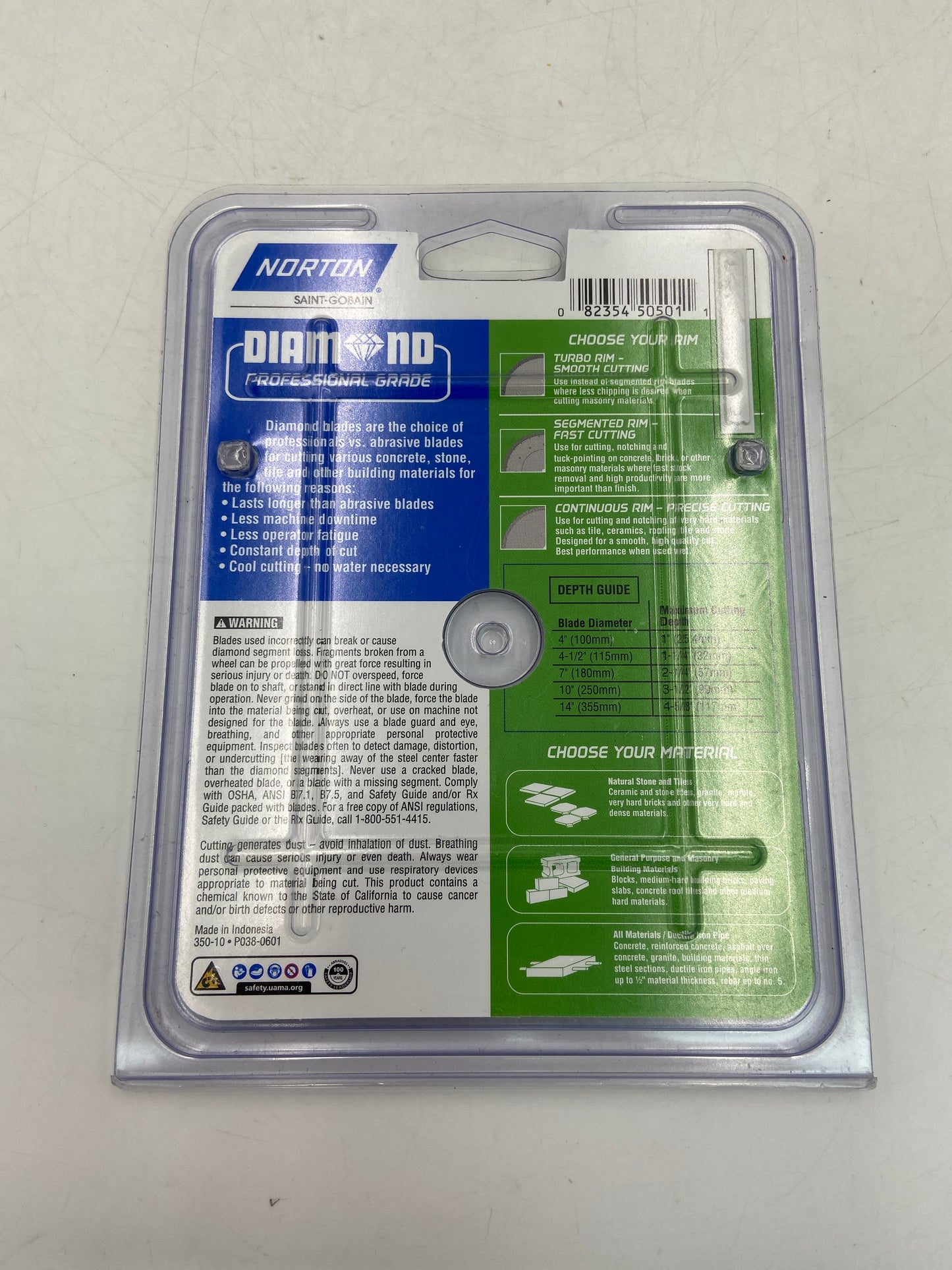New Norton 4" Turbo Rim Smooth Cutting Blade
