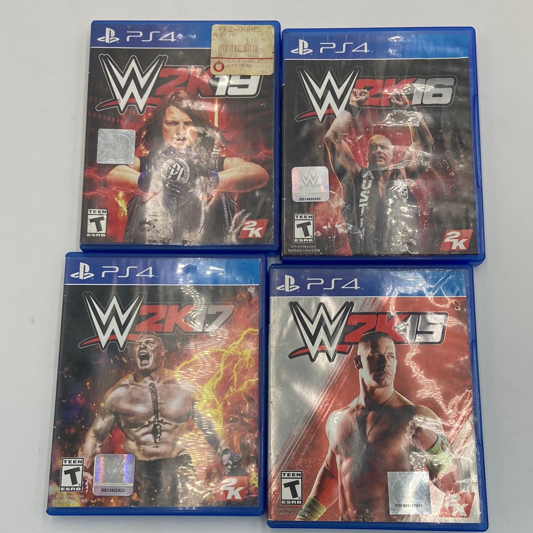 Lot of WWE Games 4 Sony PlayStation 4 PS4 Games – PayMore Flatbush