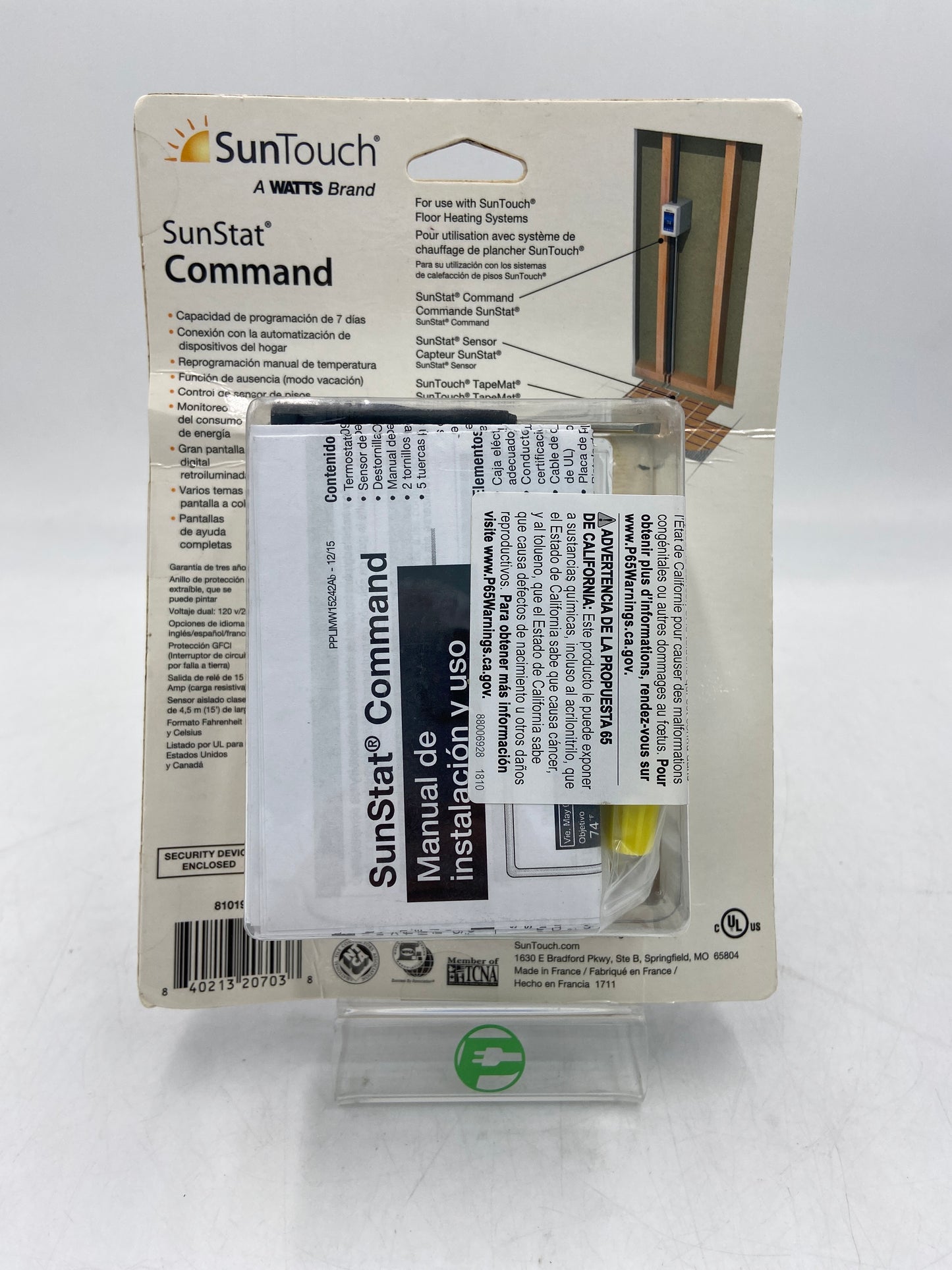 New SunTouch SunStat Command Electric Floor Heating Thermostat