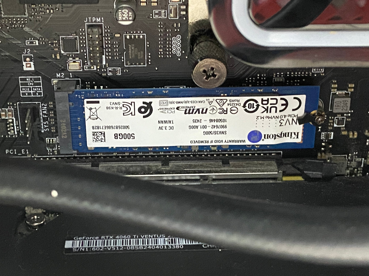 CyberPower Custom PC Black Ryzen 7 7700X 4.70GHz 16GB RAM 16GB SSD MSI GeForce RTX 4060 Ti Ventus 2X Black 8G OC