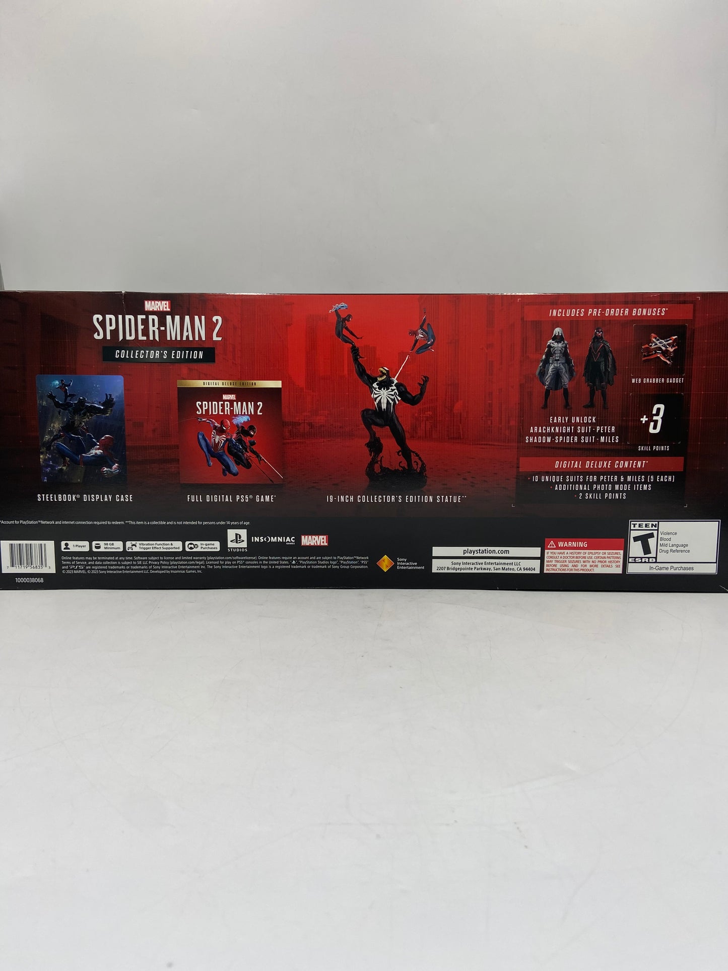 New Open Box Marvel Spider-Man 2 Collectible Statue Set Collectible PS5