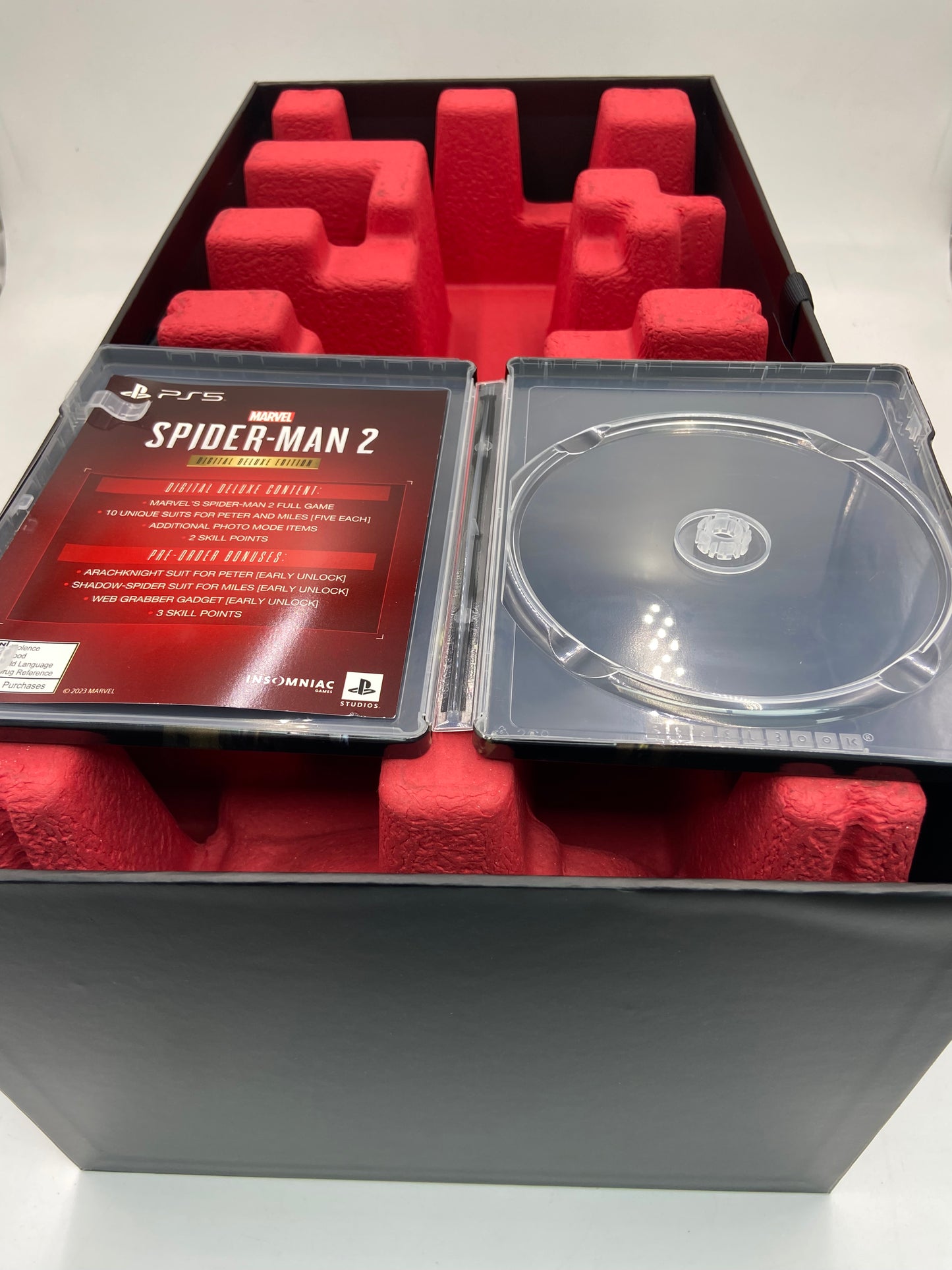 New Open Box Marvel Spider-Man 2 Collectible Statue Set Collectible PS5