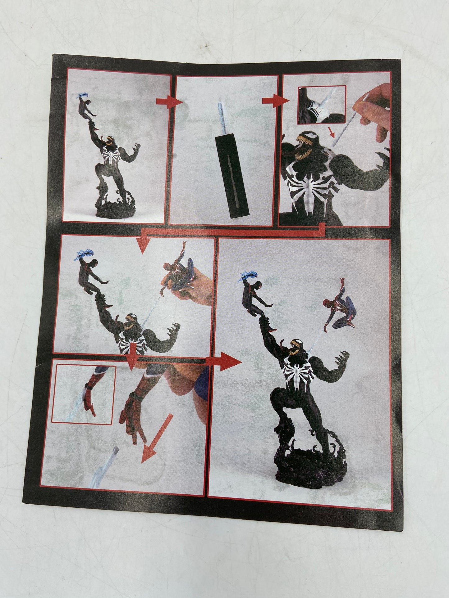 New Open Box Marvel Spider-Man 2 Collectible Statue Set Collectible PS5