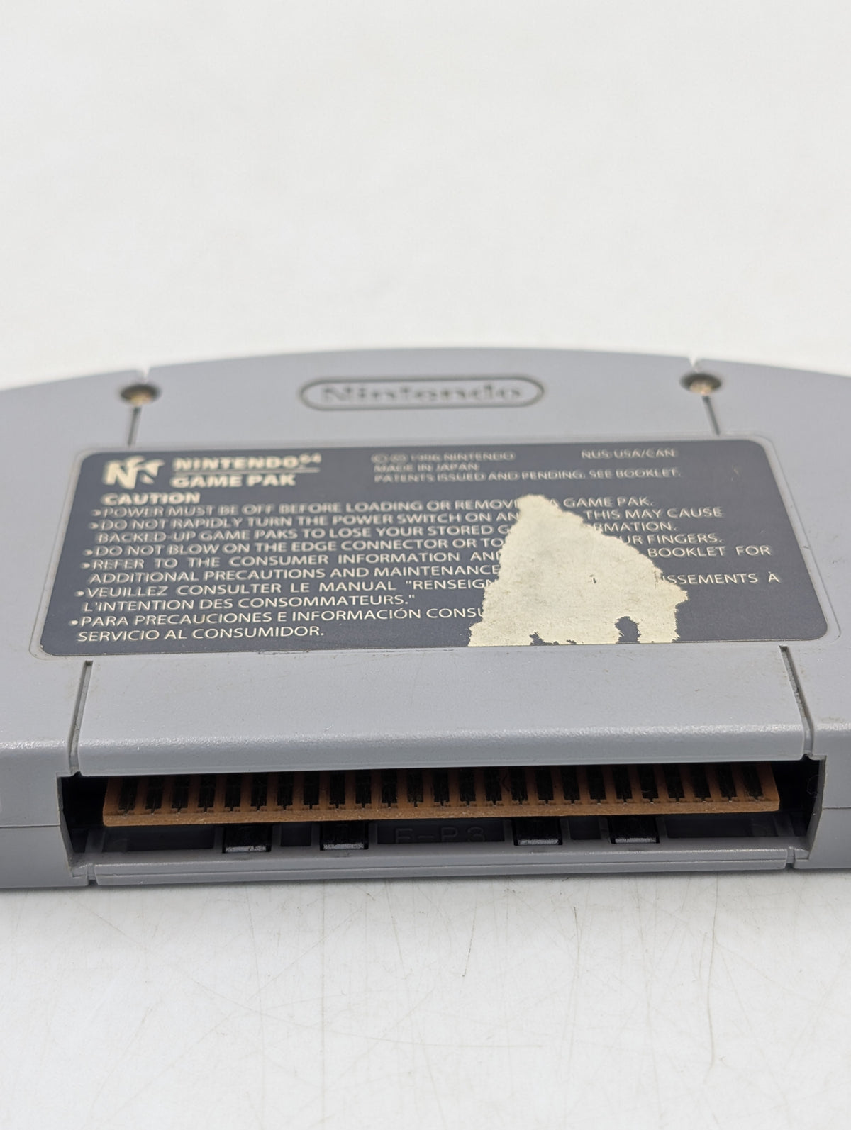 Wayne Gretzky's 3D Hockey Nintendo 64 N64 1996 Video Game Cartridge NUS-NWGE-USA