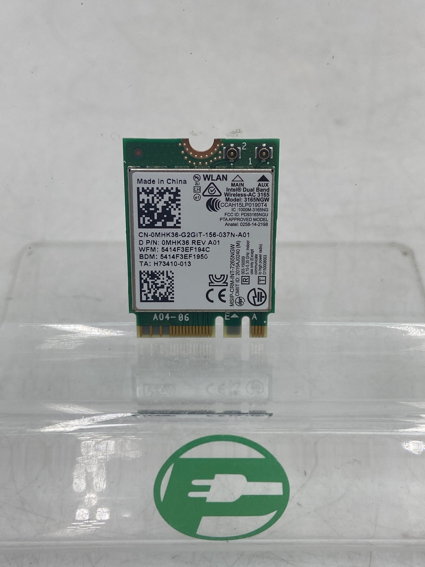 Intel 3165NGW Dual Band Wireless Chip AC 3165