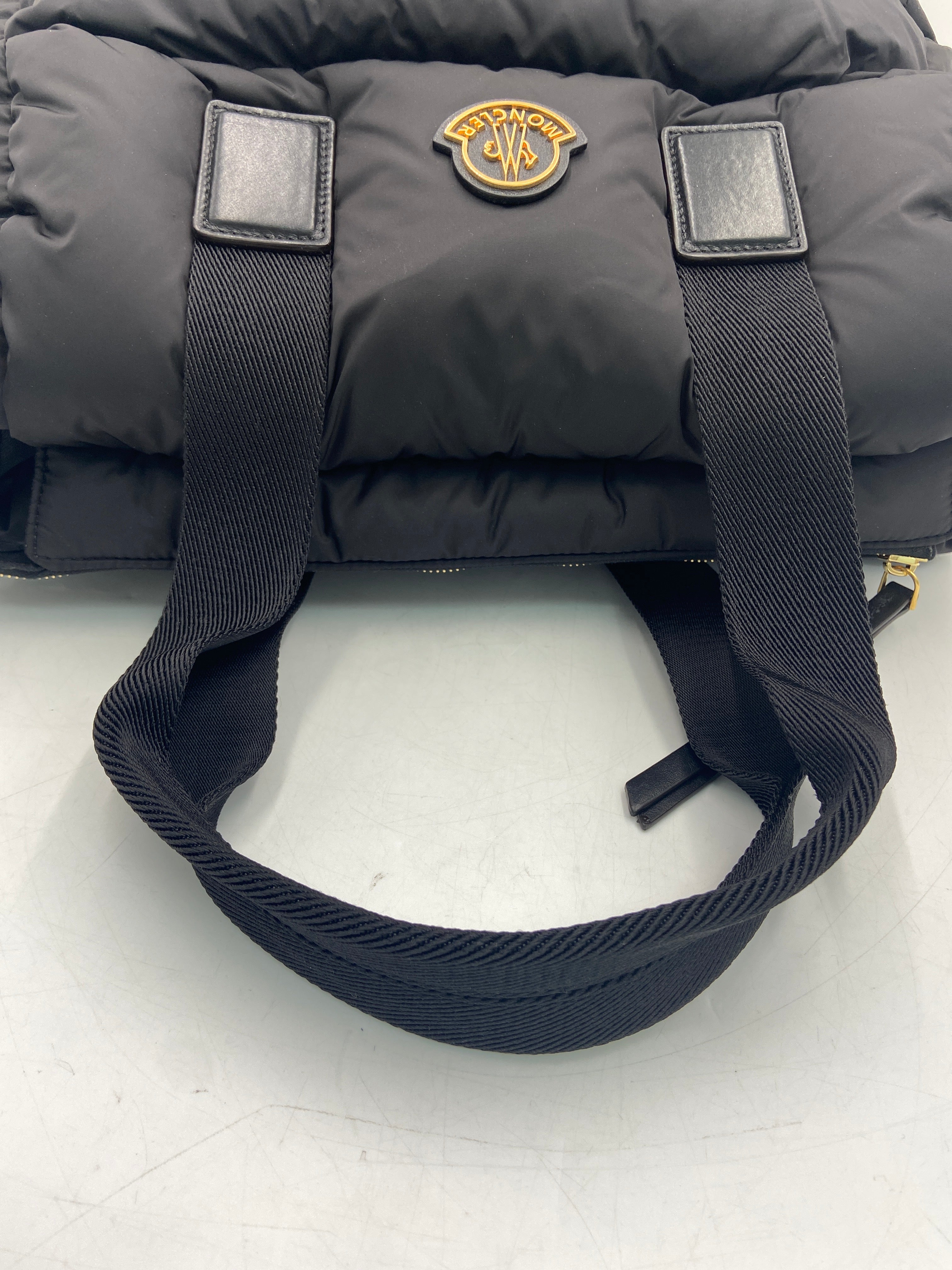 New Moncler Caradoc Tote Bag BLACK QUILTED – PayMore Flatbush