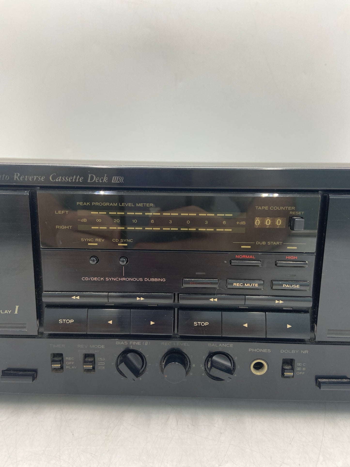 TEAC Dual Auto Reverse Dolby HX Pro Cassette Deck W-520R