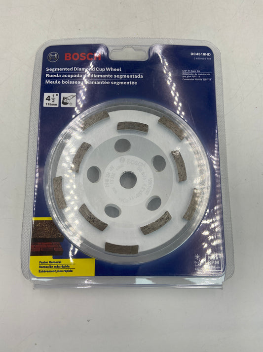 New Bosch 4 1/2" Segmented Diamond Cup Wheel